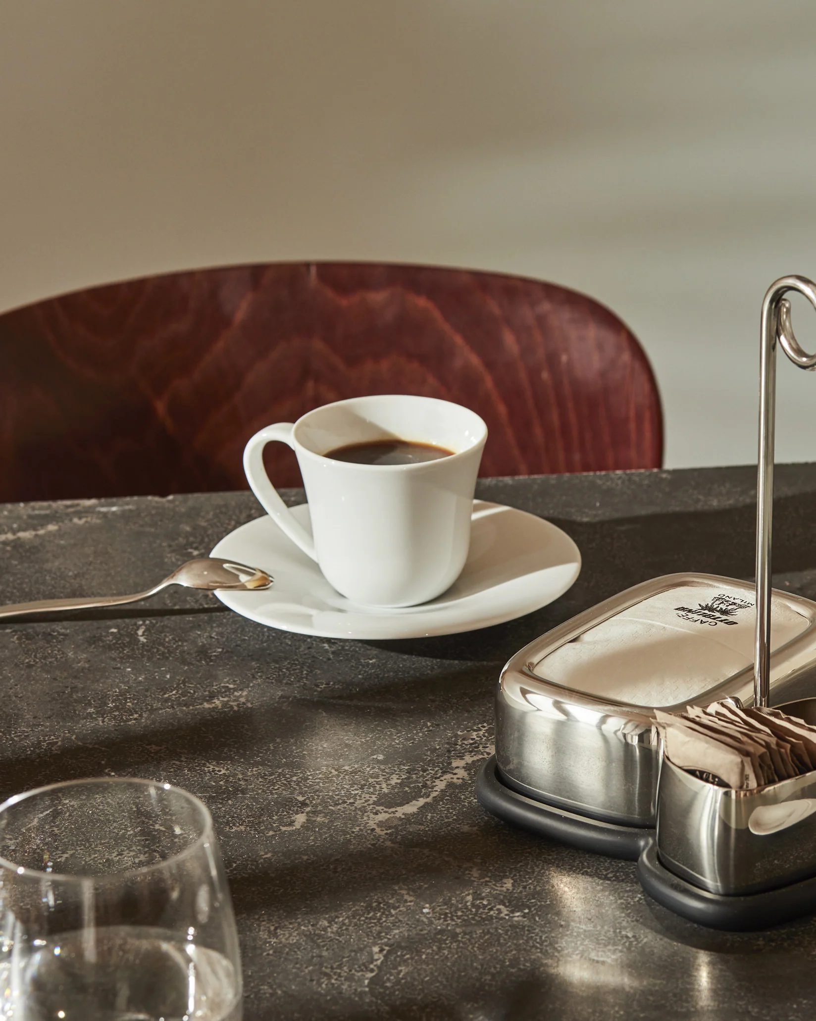 KU Saucer for coffee cup. 4 pieces Design Toyo Ito