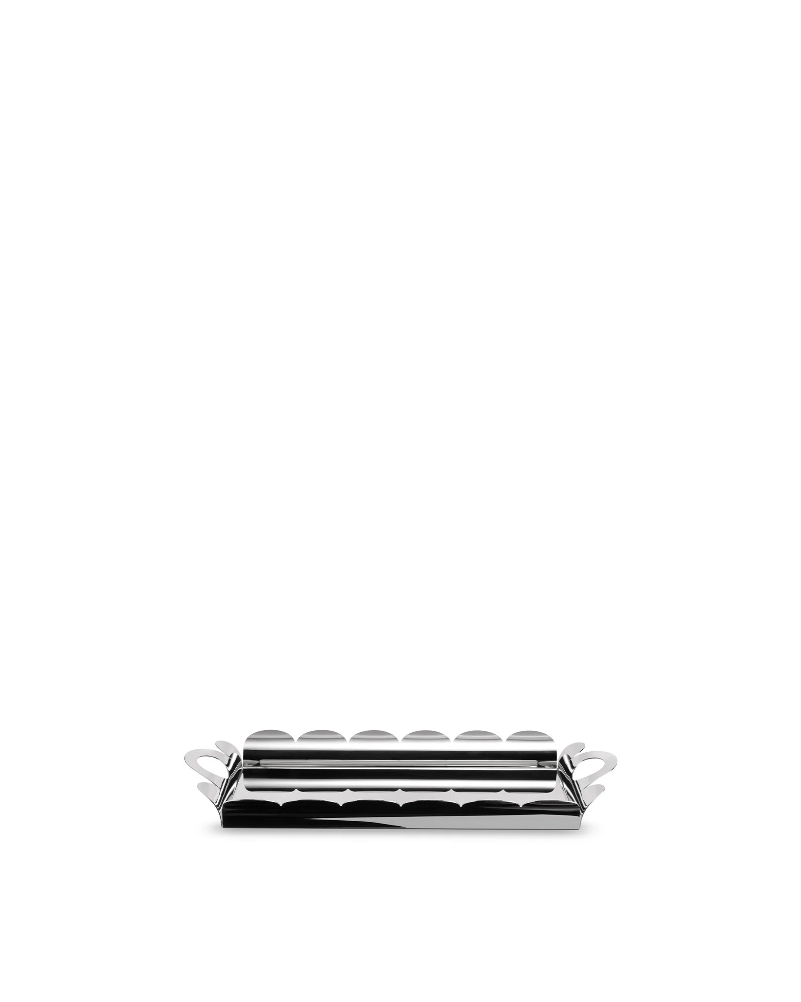 Recinto Rectangular tray with handles Design Alessandro Mendini
