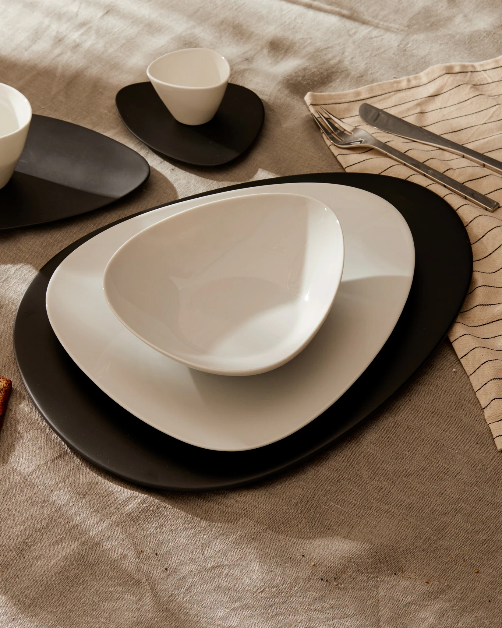 Colombina collection Placemat. 2 pieces Design Doriana e Massimiliano Fuksas