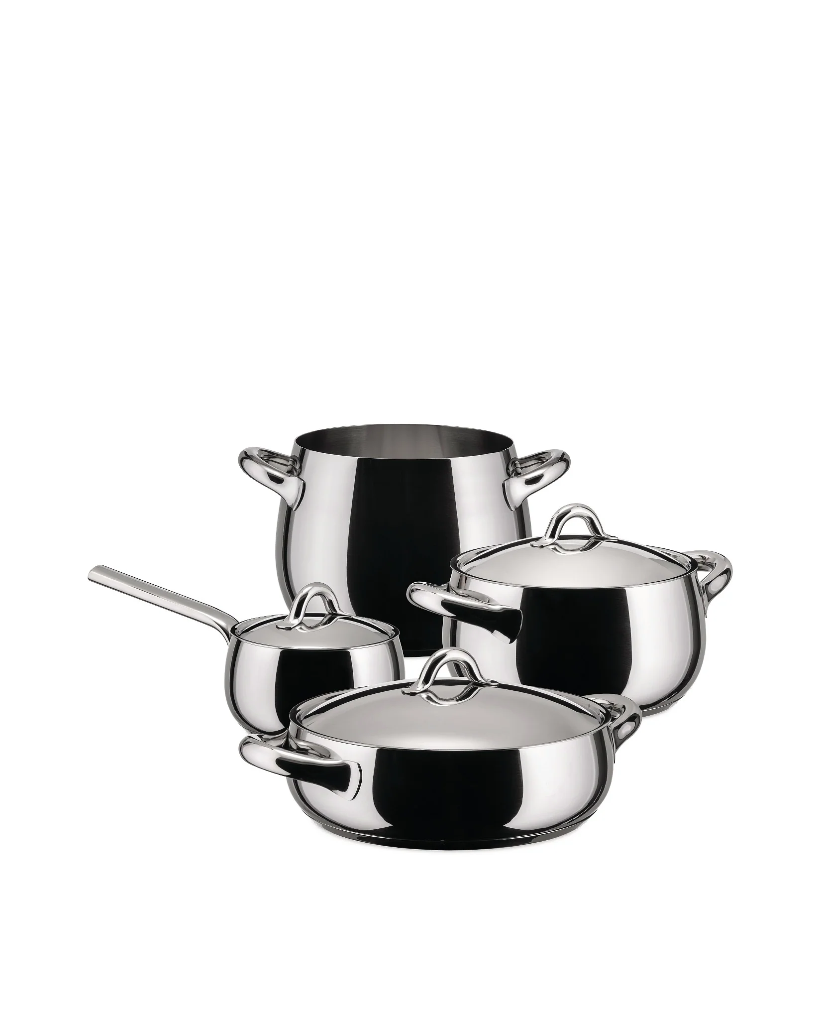 Mami Pots and pans set 7 pieces Design Stefano Giovannoni