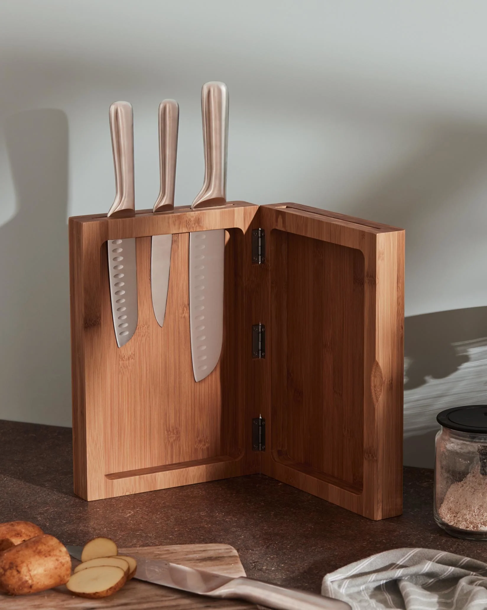 K-Block Knife block Design Anna e Gian Franco Gasparini