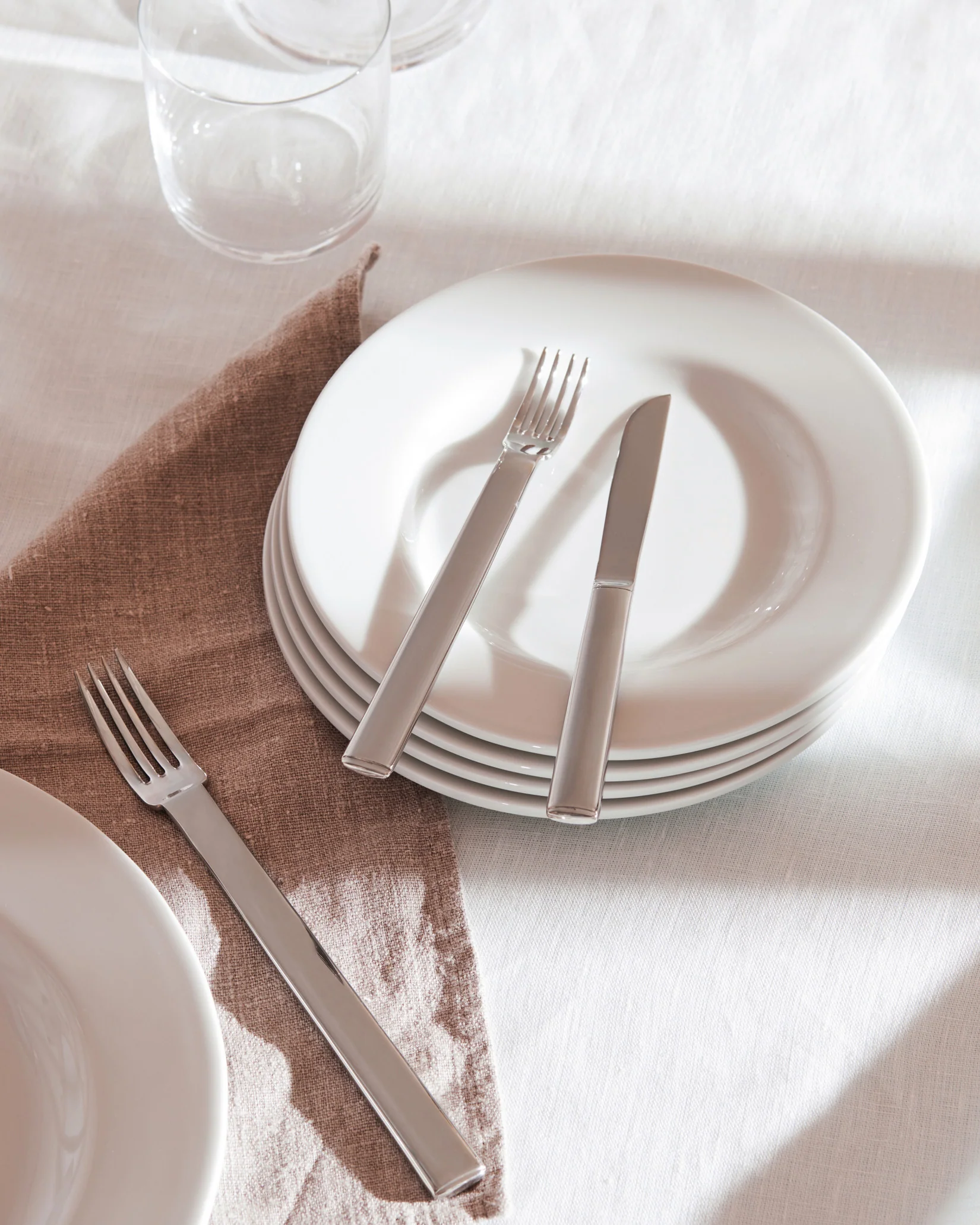 Rundes Modell Dessert knife. 6 pieces Design Josef Hoffmann