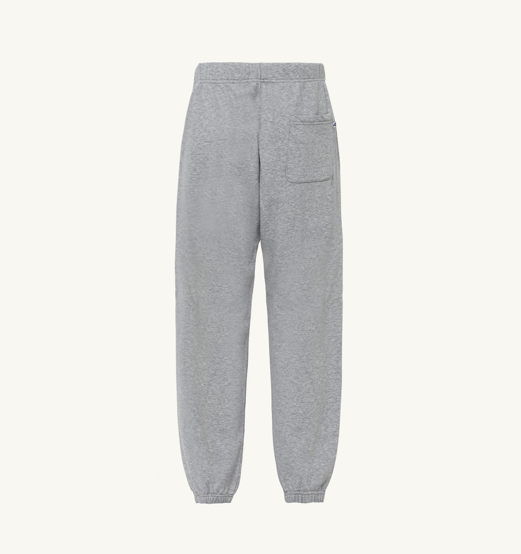 JOGGER PANTS IN MELANGE GRAY COTTON