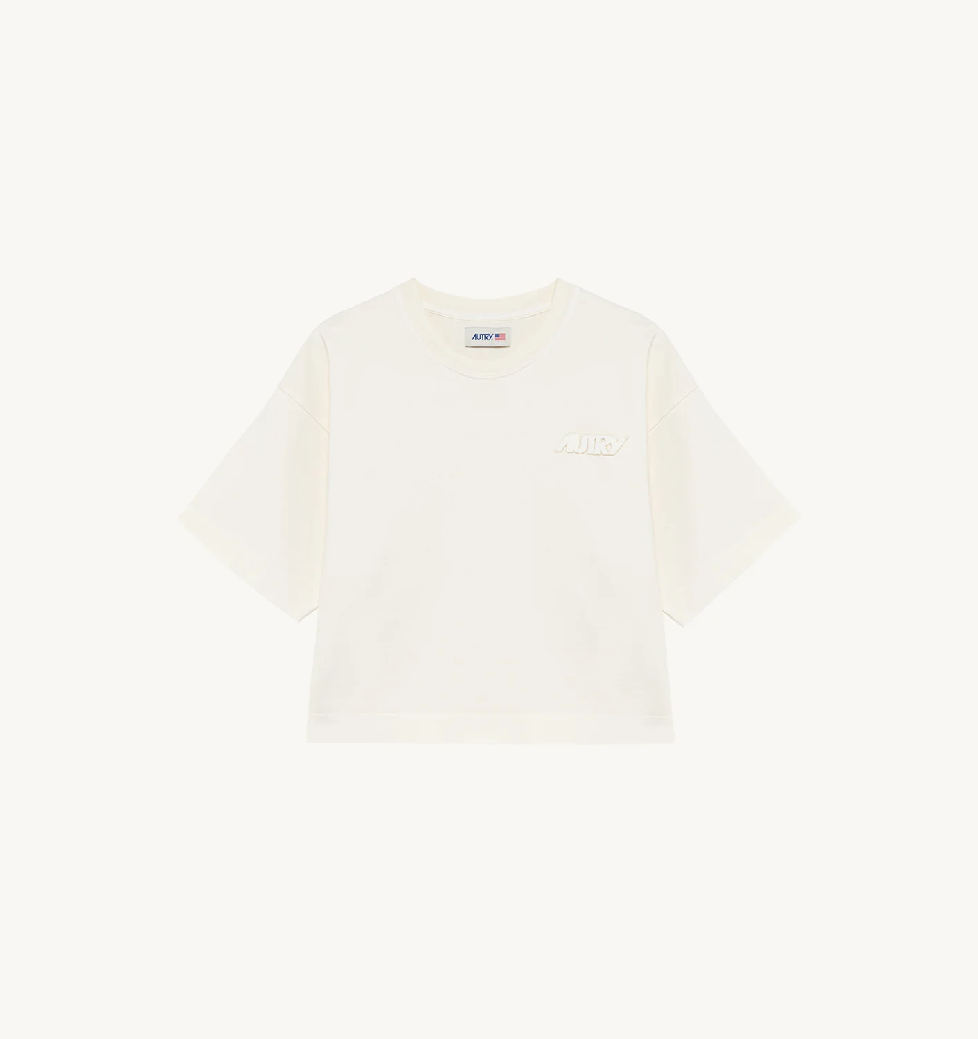 BOXY T-SHIRT IN WHITE HEAVY COTTON