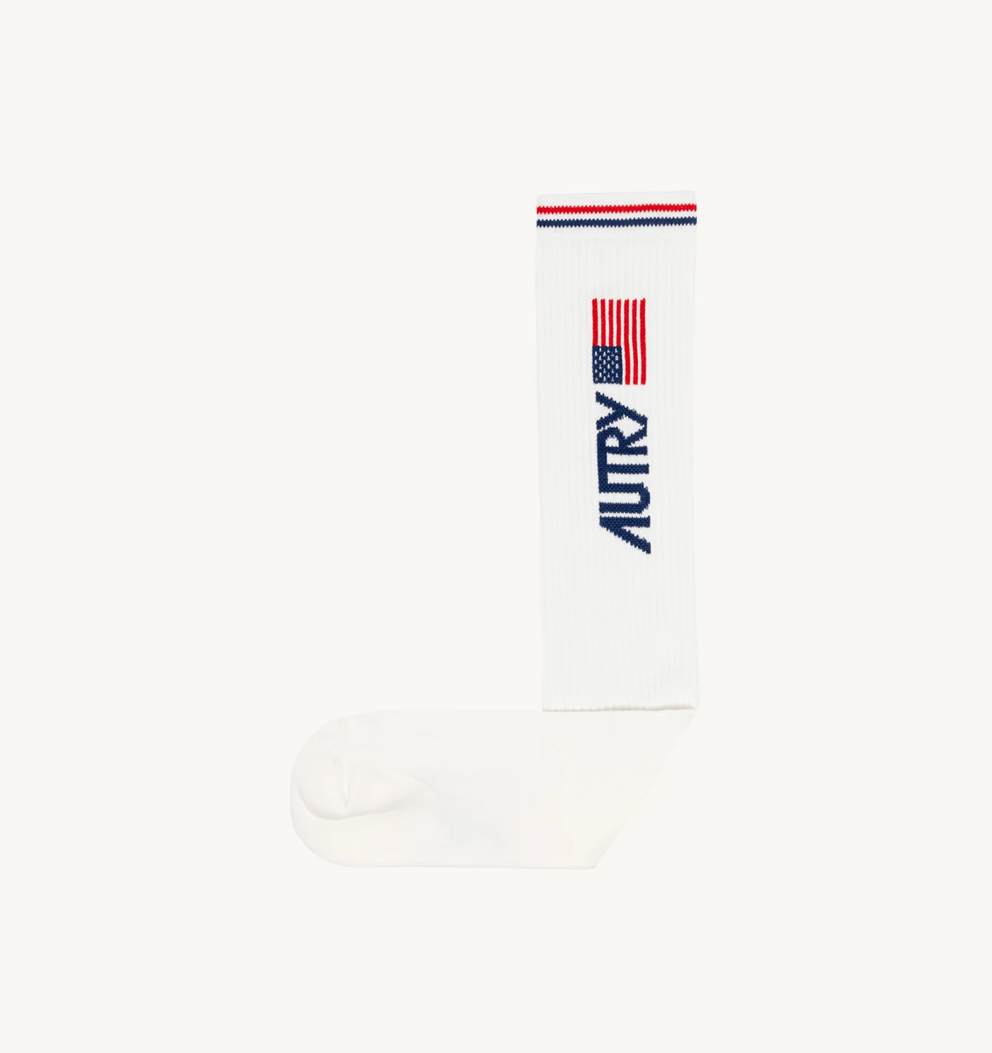 SOCKS IN WHITE COTTON TERRY WITH LOGO