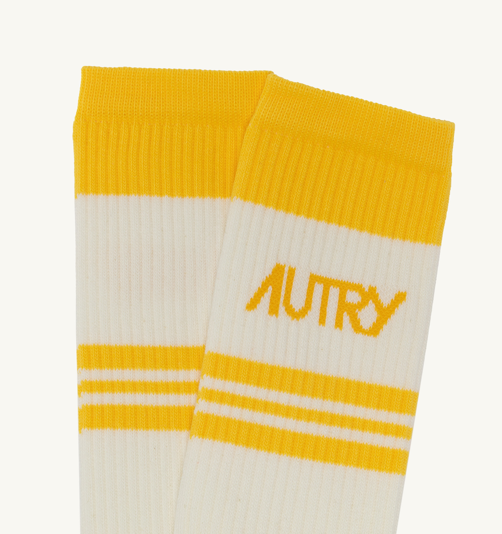 SOCKS IN YELLOW COTTON TERRY