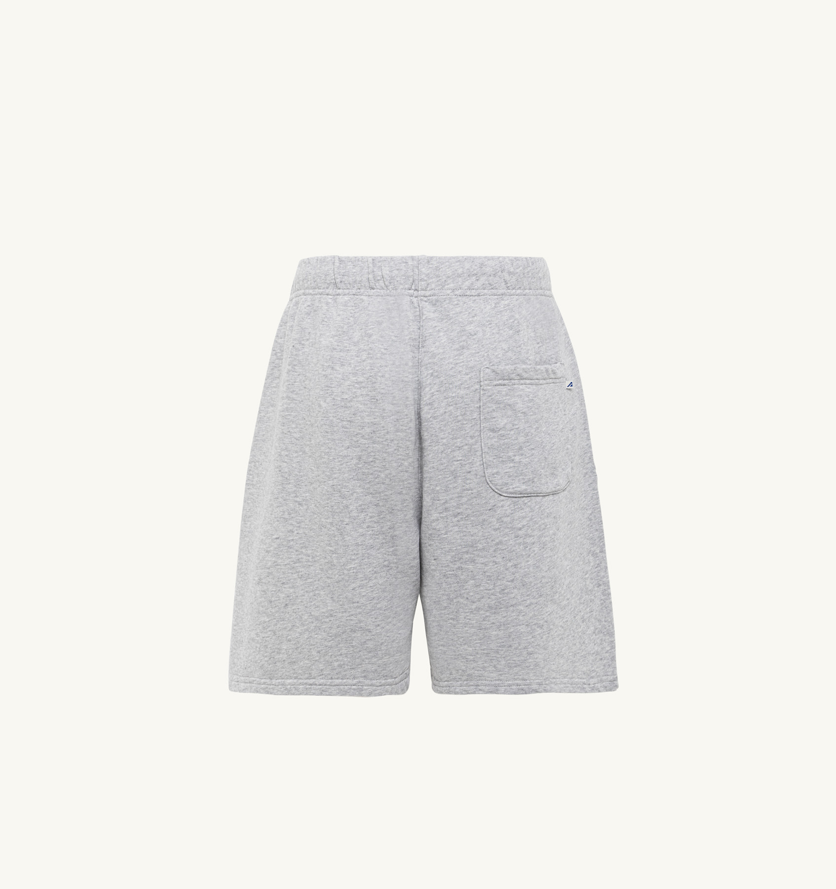SHORTS IN MELANGE GRAY COTTON PILE