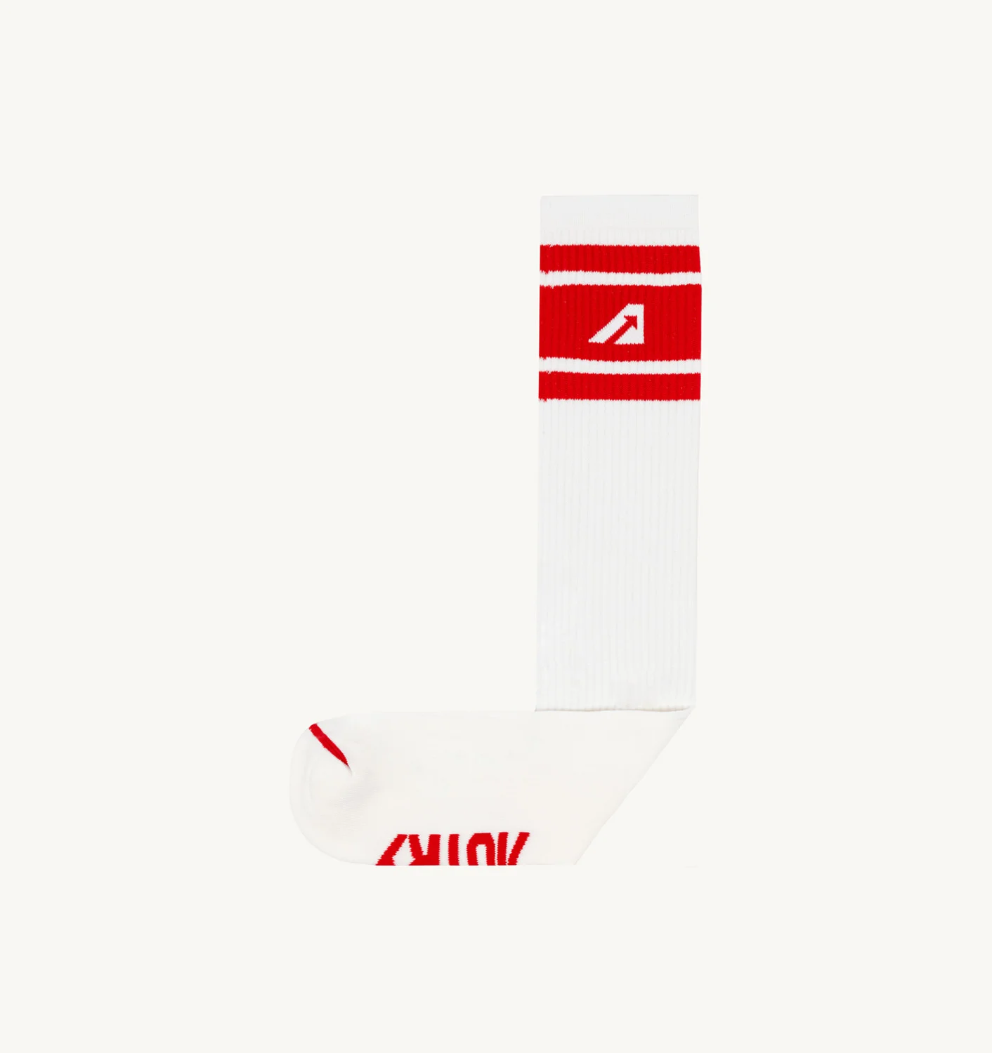 LOGO SOCKS IN COTTON TERRY COLOR WHITE RED