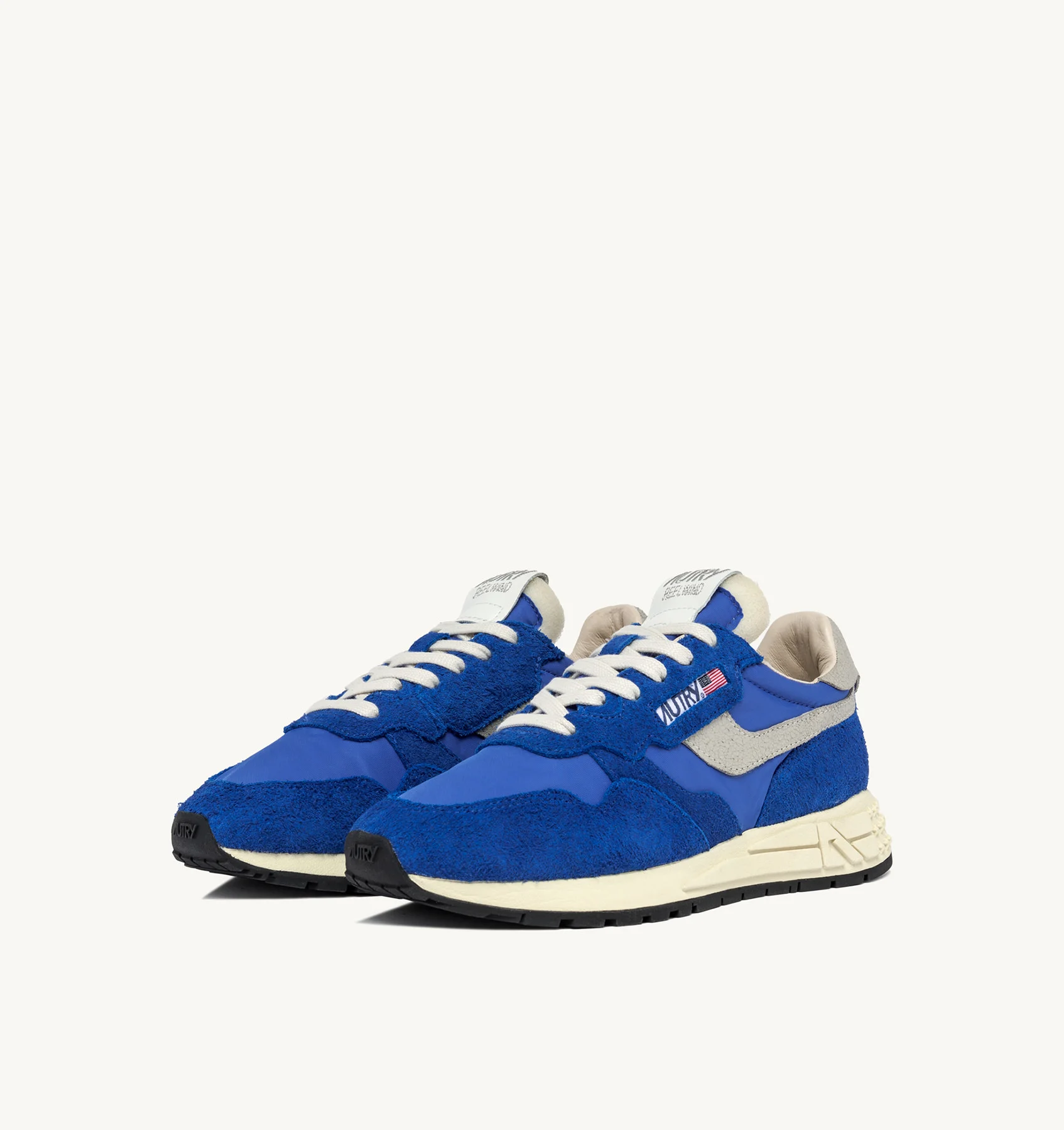REELWIND LOW SNEAKERS IN BLUE NYLON AND SUEDE