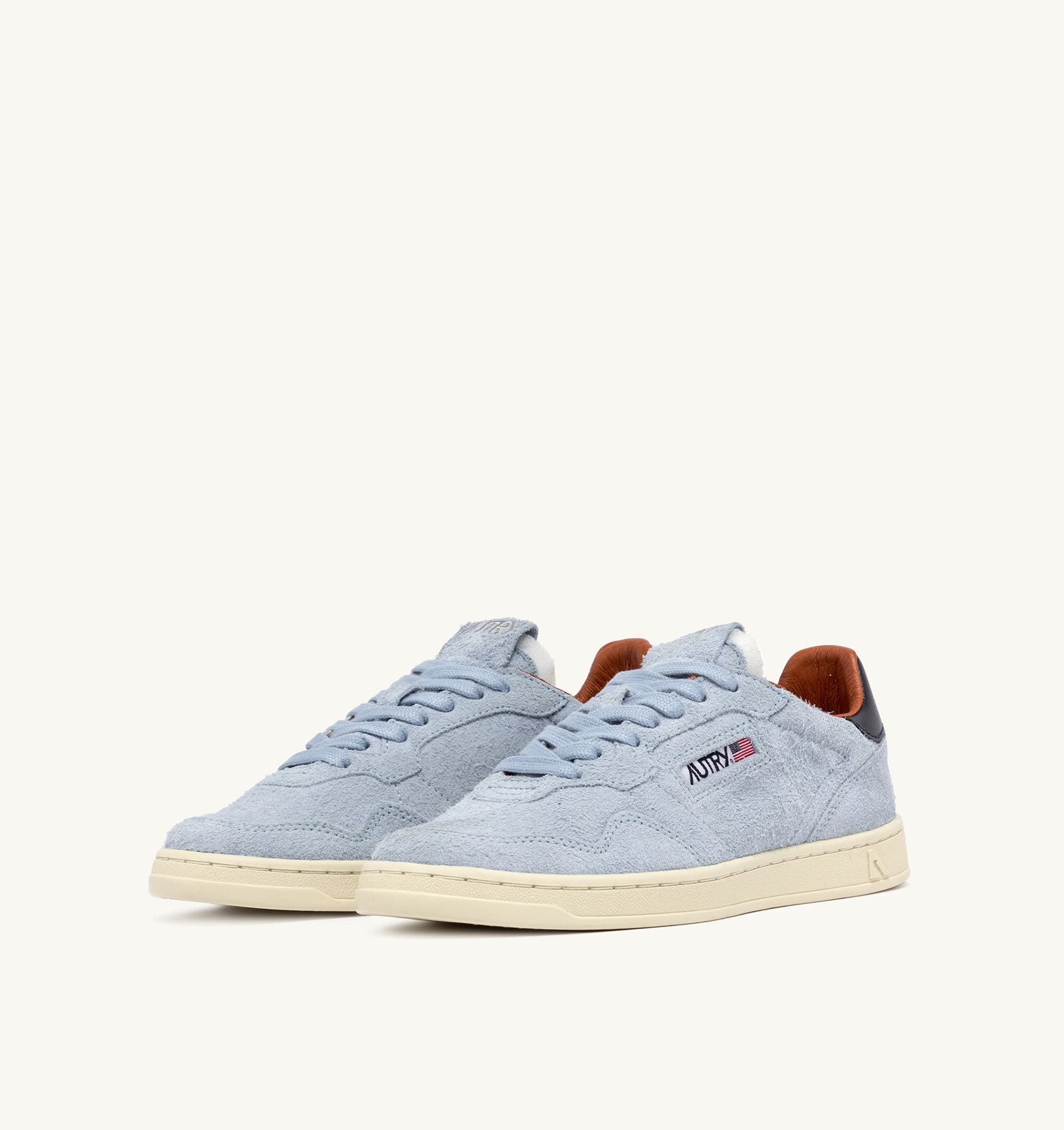 NEW FLAT LOW SNEAKERS IN PORTOFINO SUEDE AND BLUE