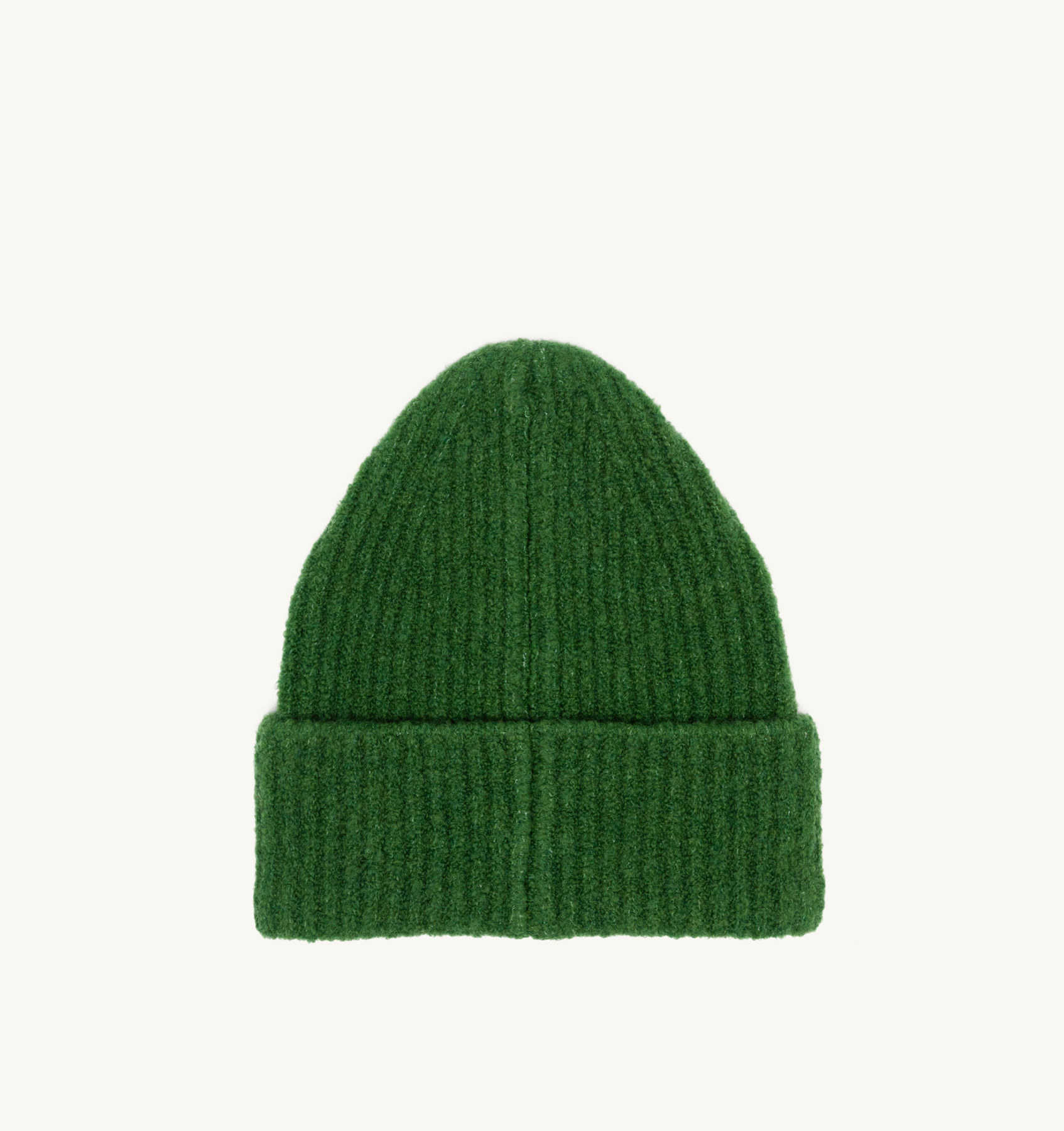BEANIE IN GREEN WOOL