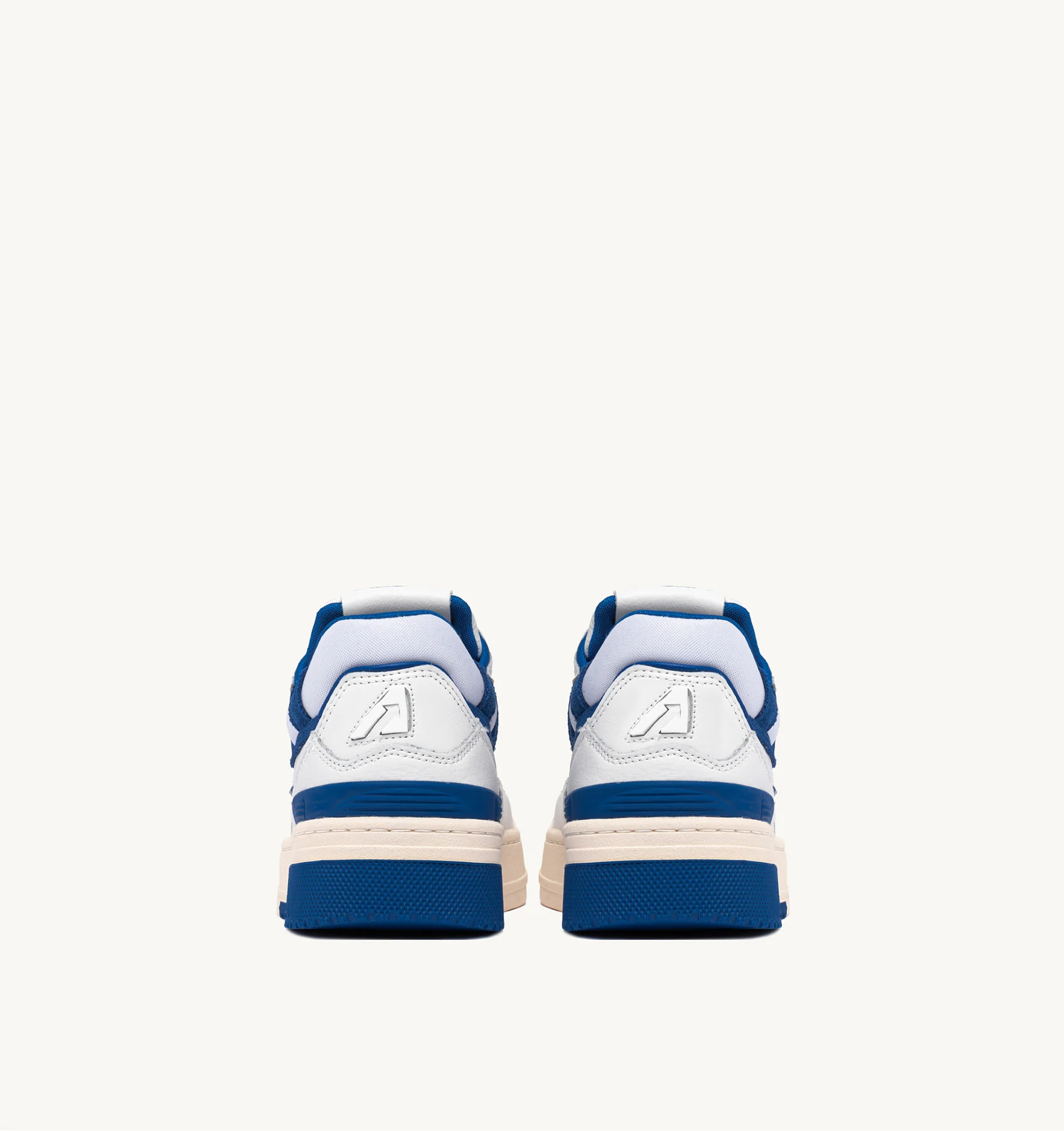 CLC LOW SNEAKERS IN WHITE LEATHER AND PRINCESS BLUE SUEDE