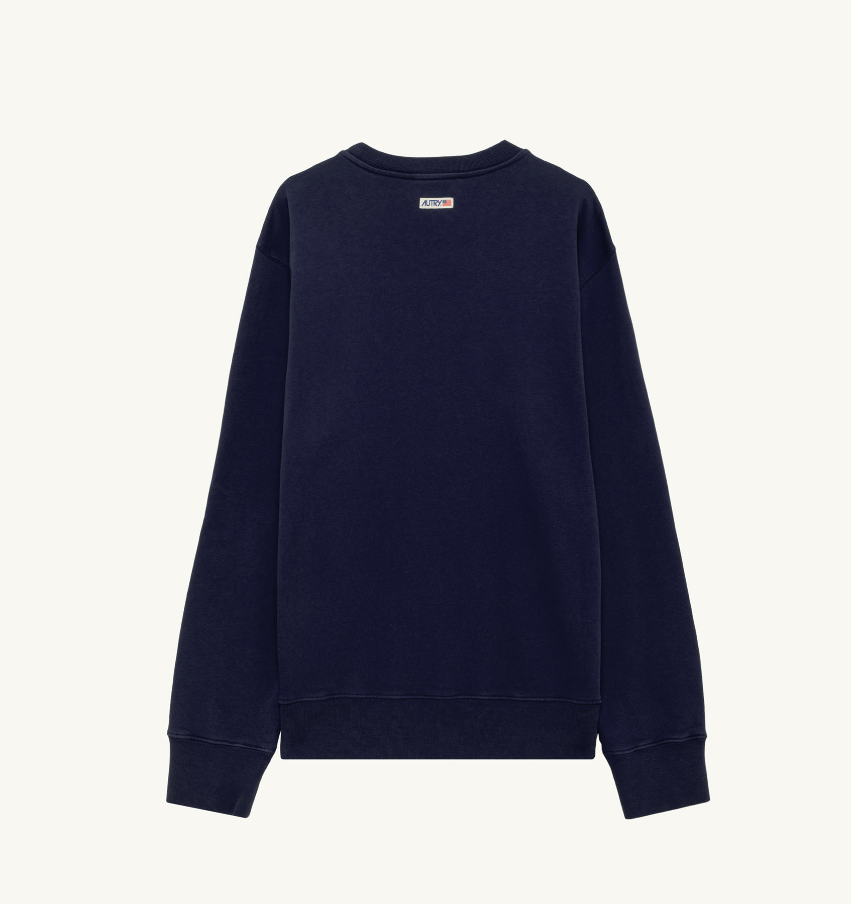 SWEATSHIRT IN BLUE JERSEY WITH LABEL