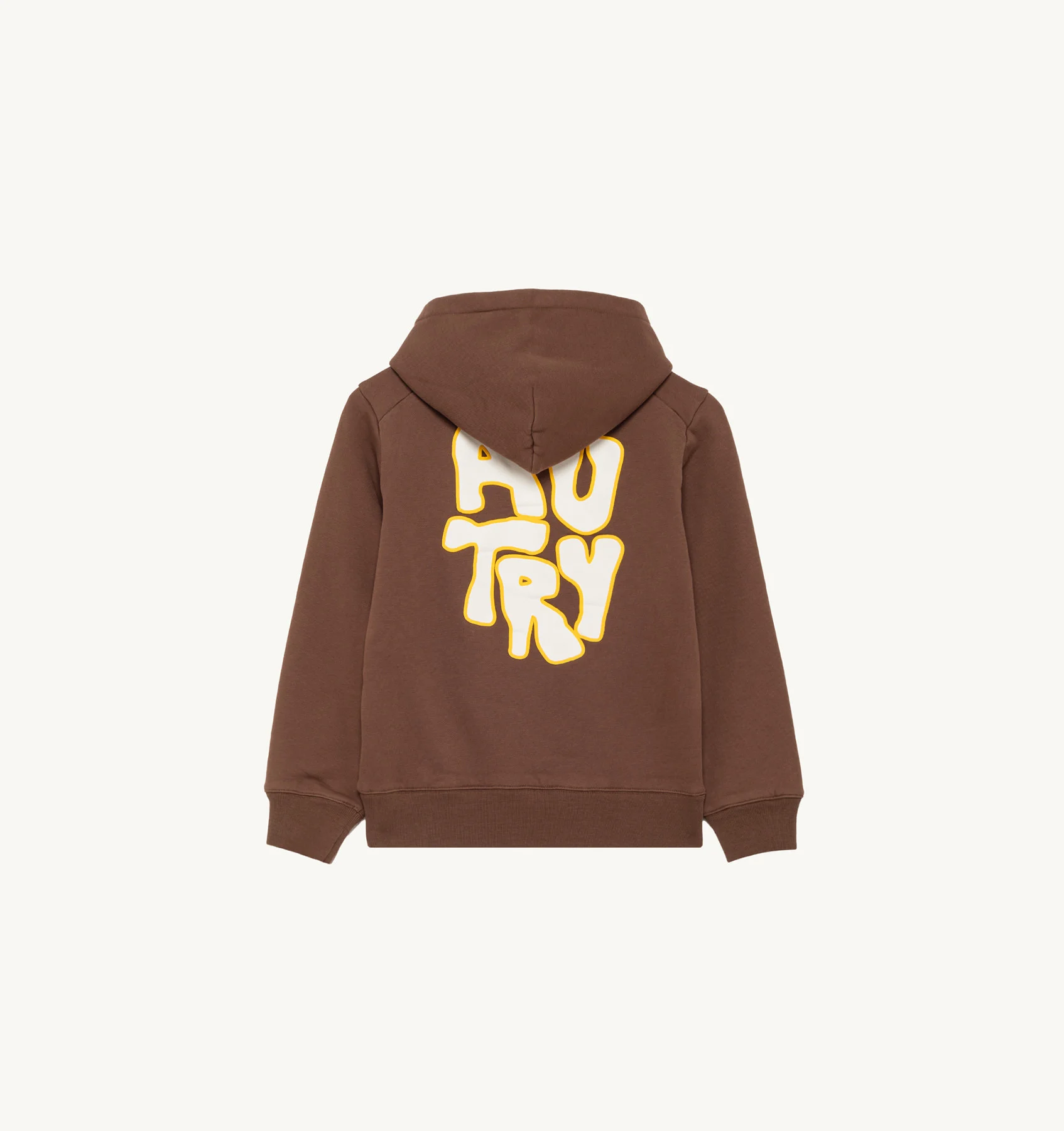 KIDS HOODIE IN BROWN JERSEY