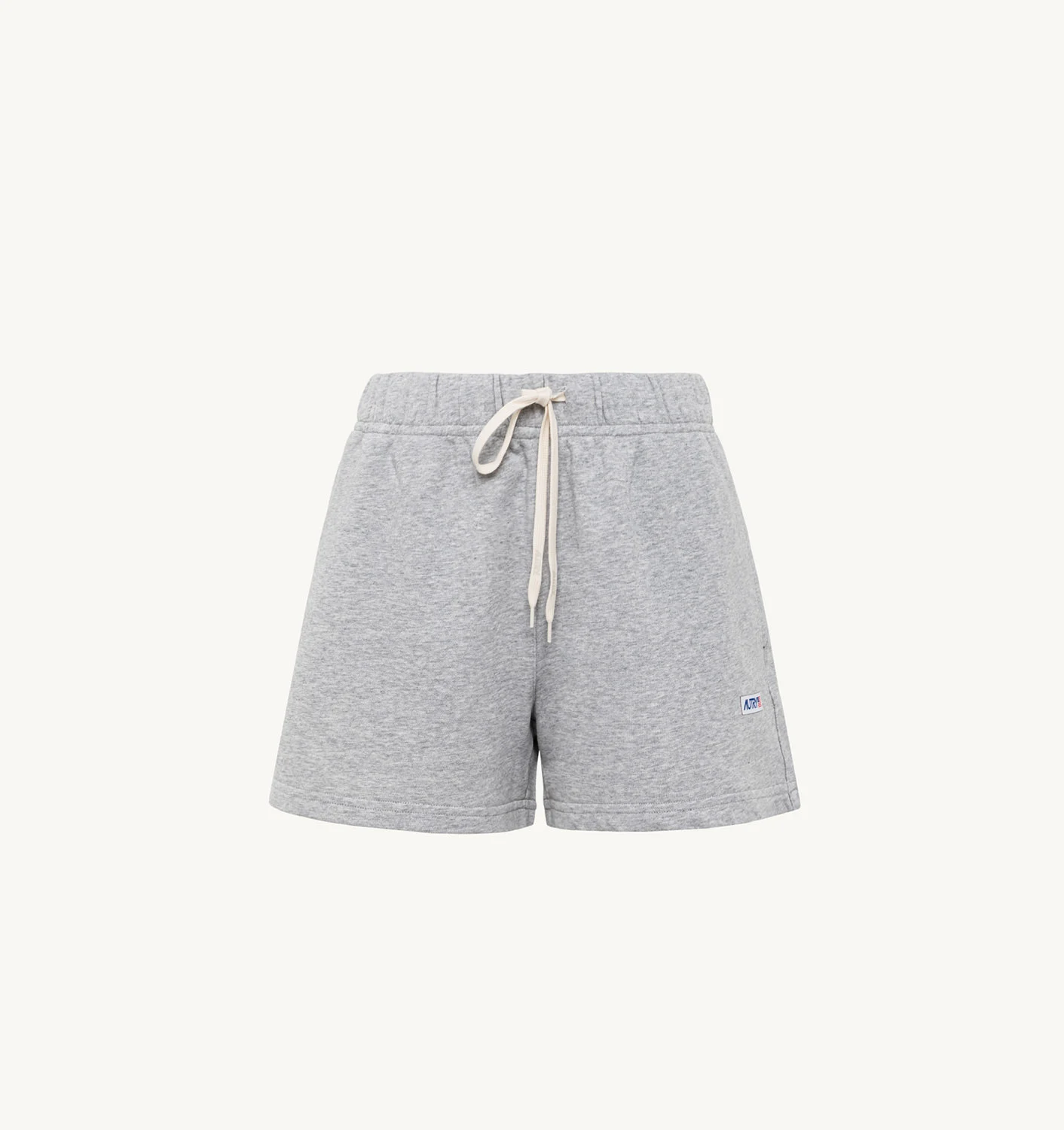 SHORTS IN MELANGE GRAY COTTON JERSEY