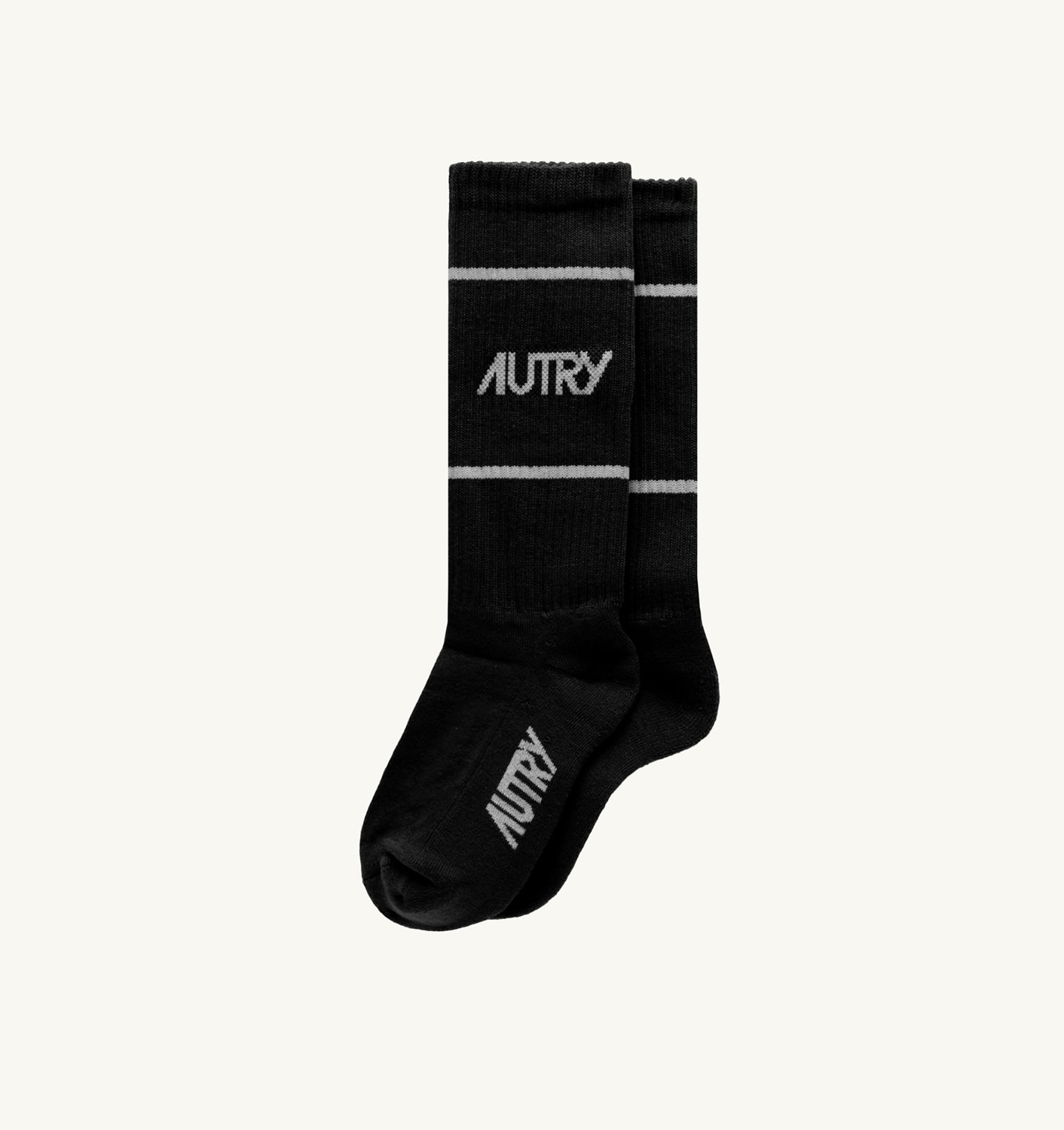 SOCKS IN BLACK COTTON TERRY