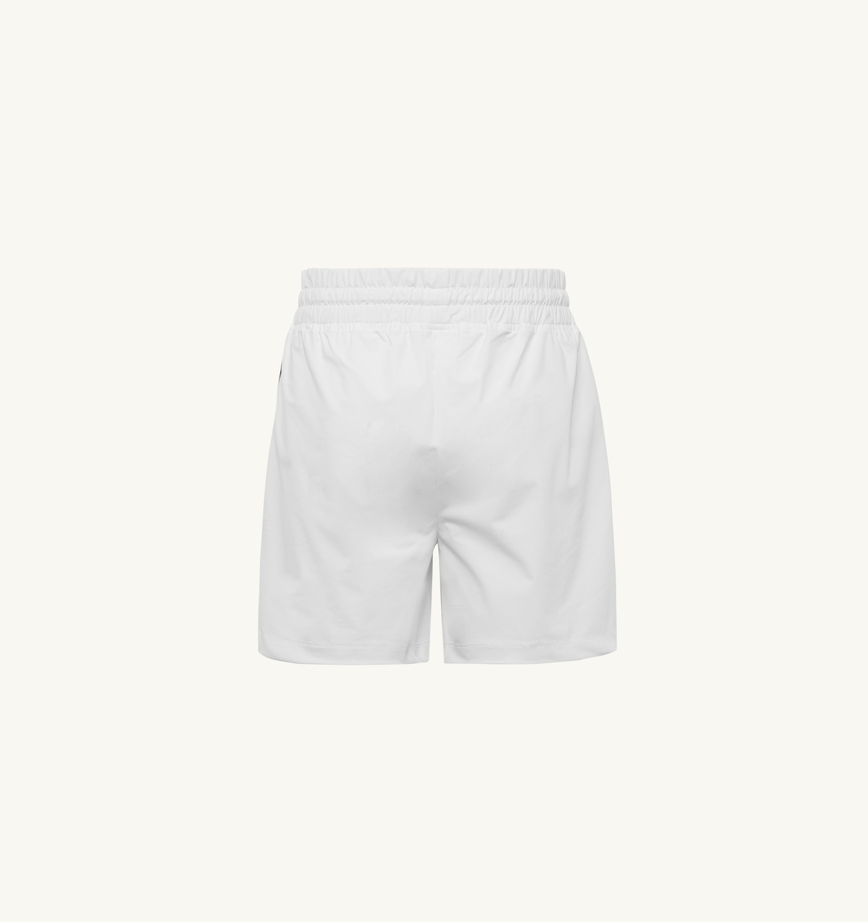 WHITE TENNIS SHORTS WITH CONTRAST PIPING