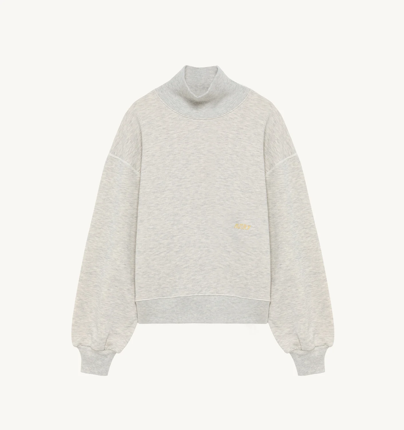 TURTLENECK IN GRAY HEAVY JERSEY