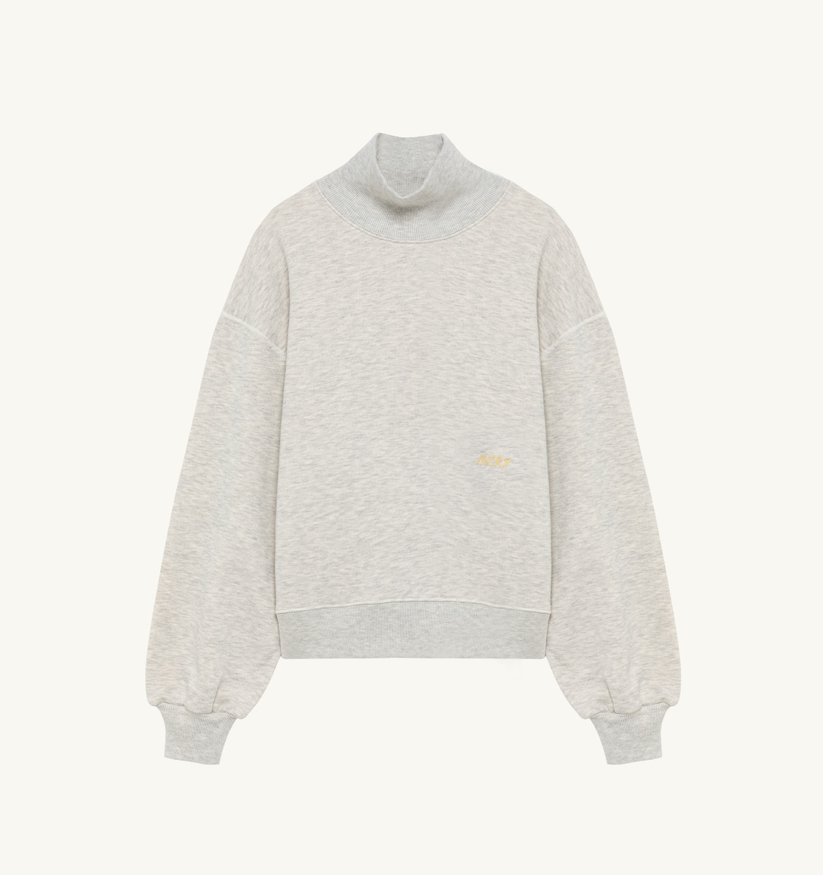 TURTLENECK IN GRAY HEAVY JERSEY