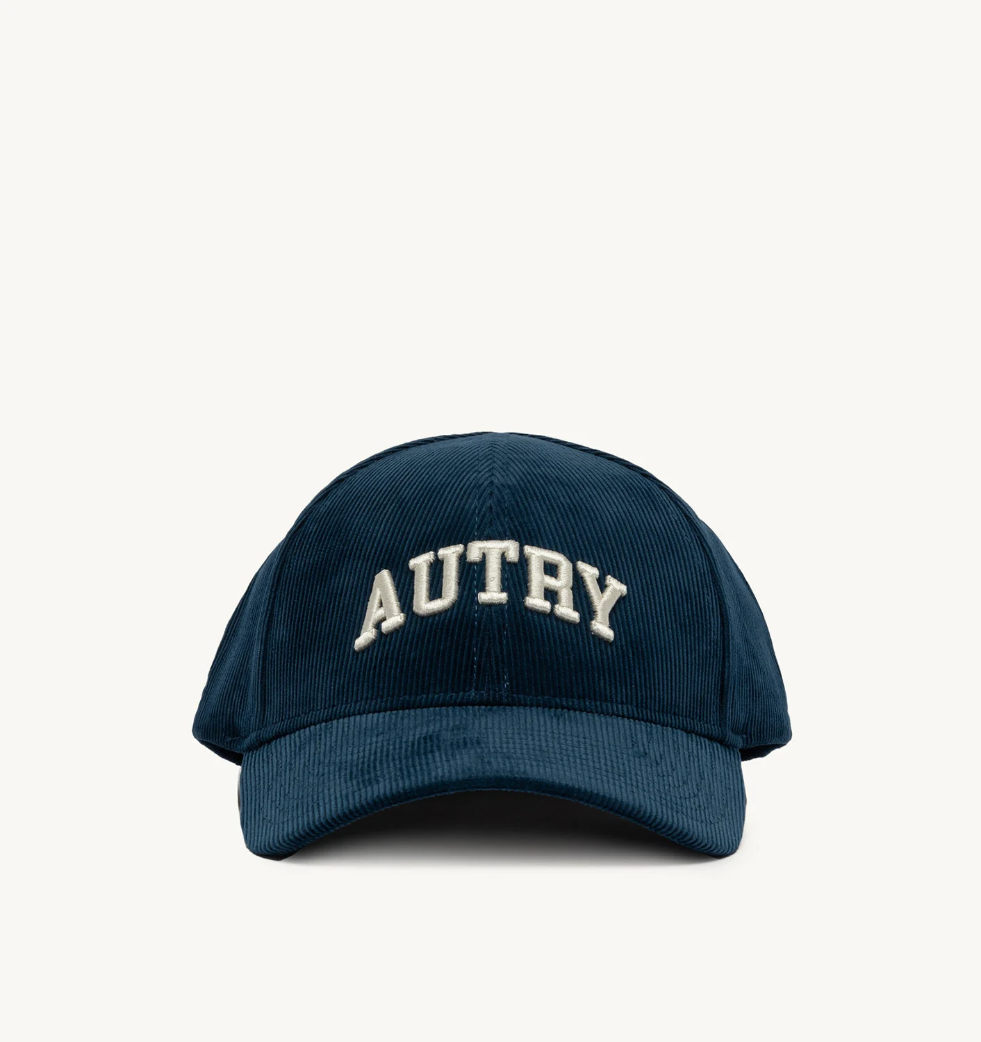 BASEBALL CAP IN EMBROIDERED BLUE CORDUROY