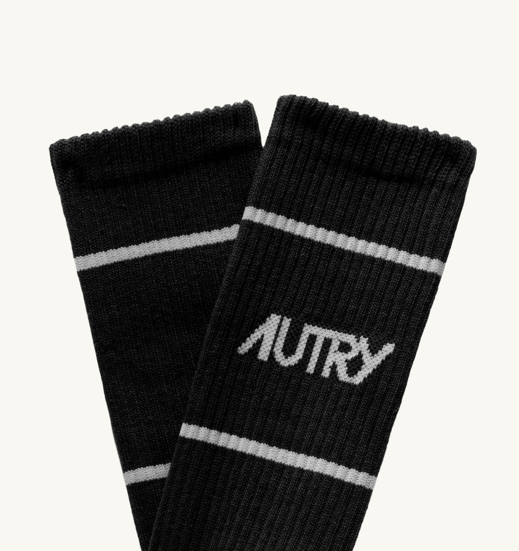 SOCKS IN BLACK COTTON TERRY