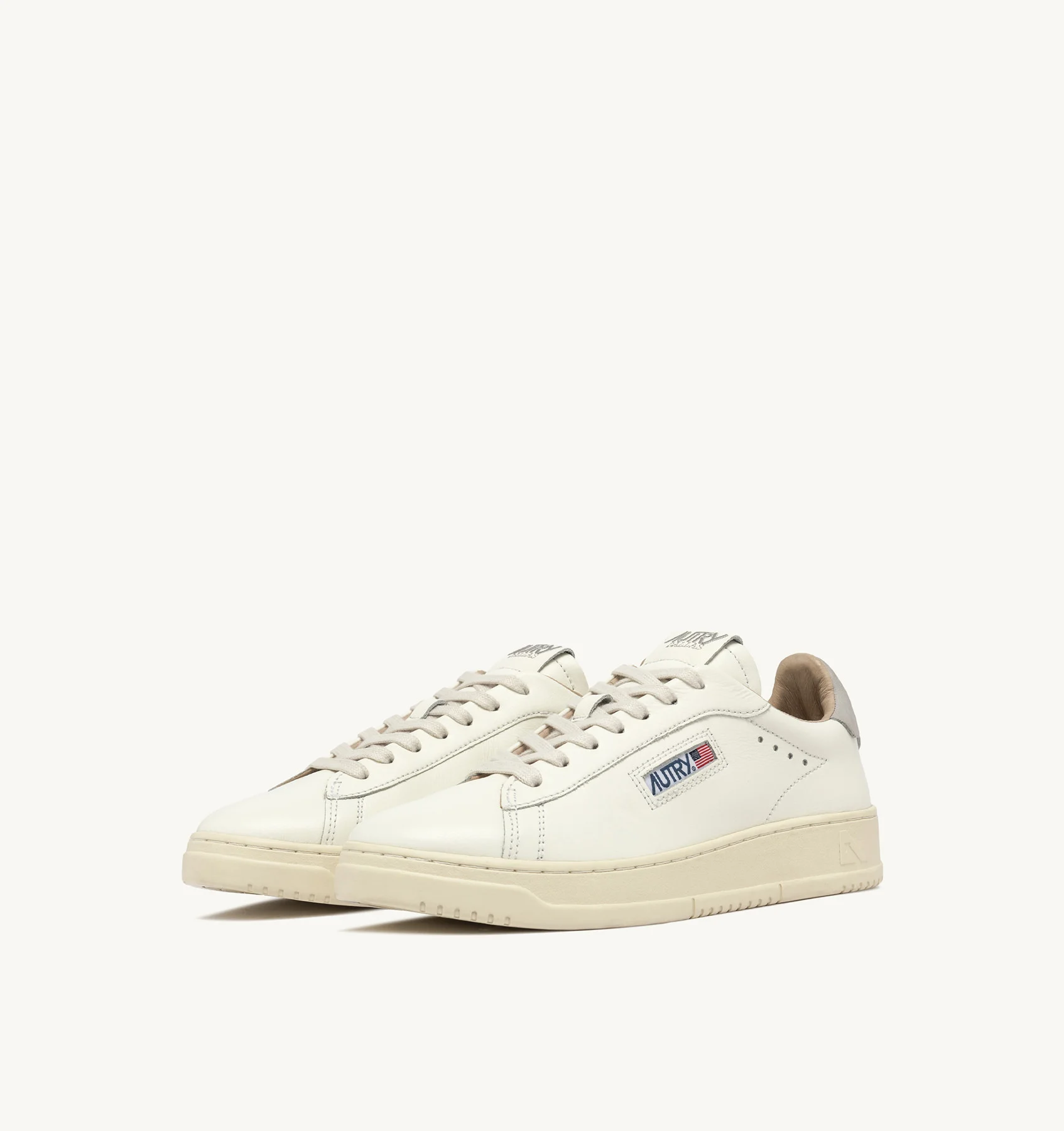 DALLAS LOW SNEAKERS IN WHITE AND VAPOR LEATHER