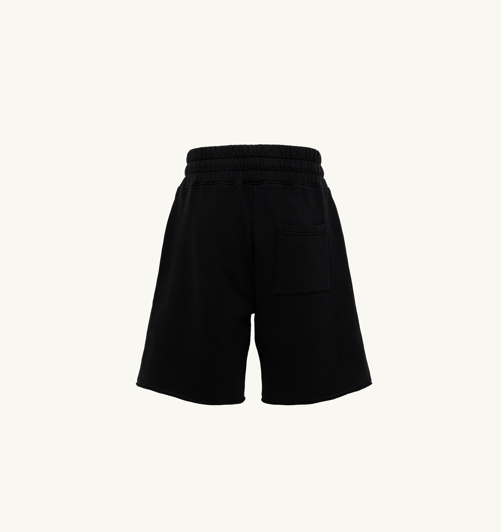SHORTS IN BLACK COTTON