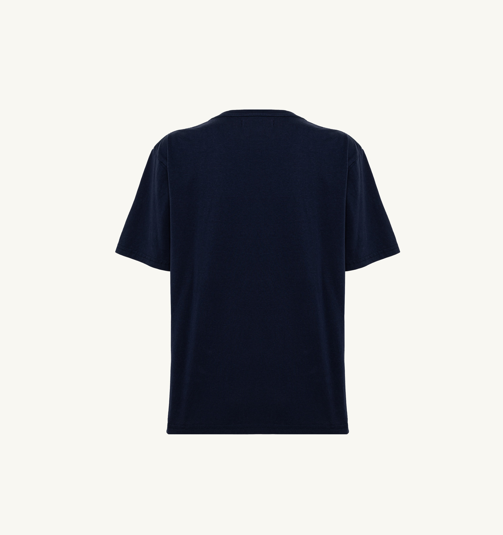 T-SHIRT IN BLUE COTTON JERSEY WITH LOGO
