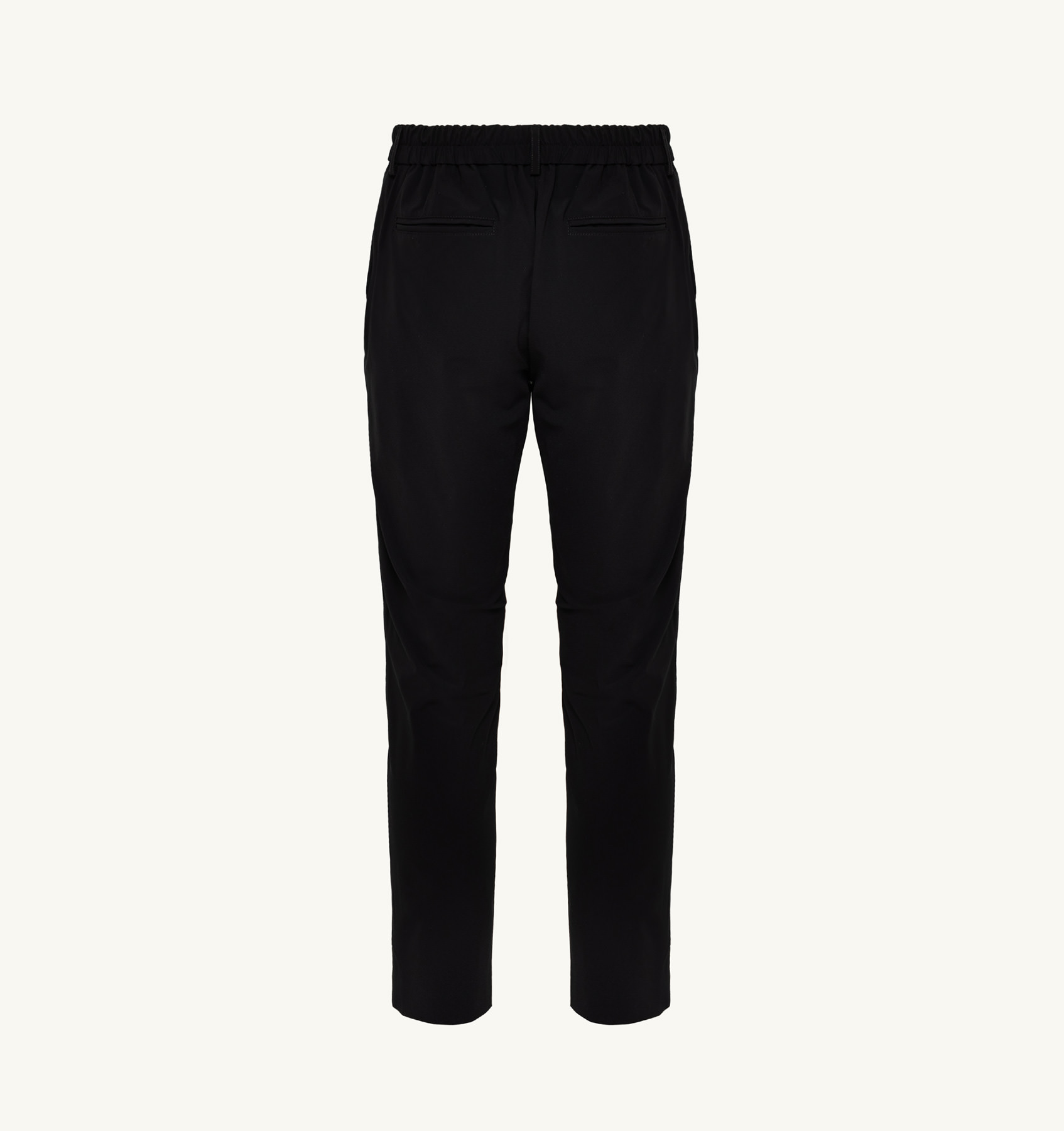 BLACK GOLF PANTS WITH CONTRAST PIPING