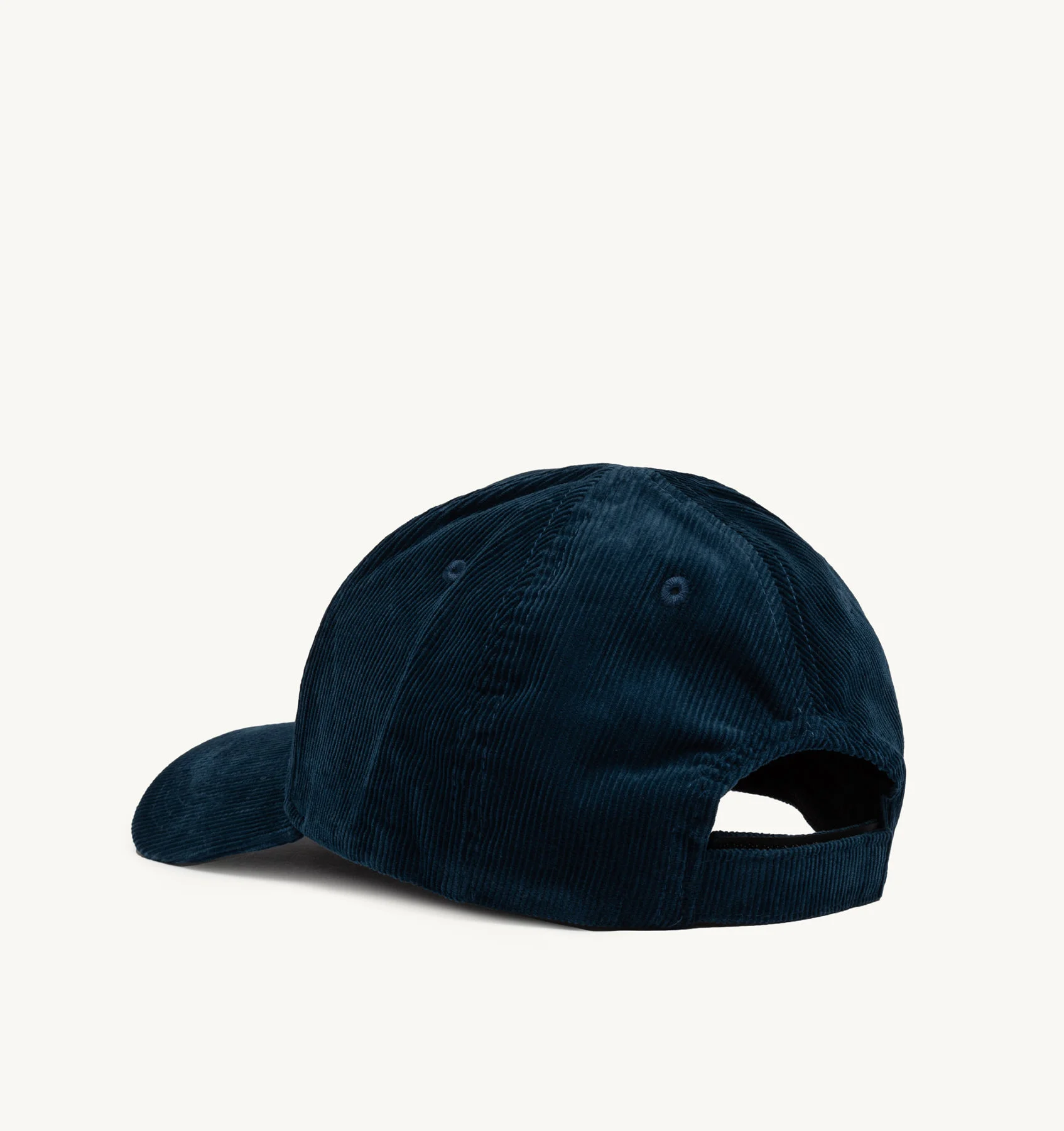 BASEBALL CAP IN EMBROIDERED BLUE CORDUROY