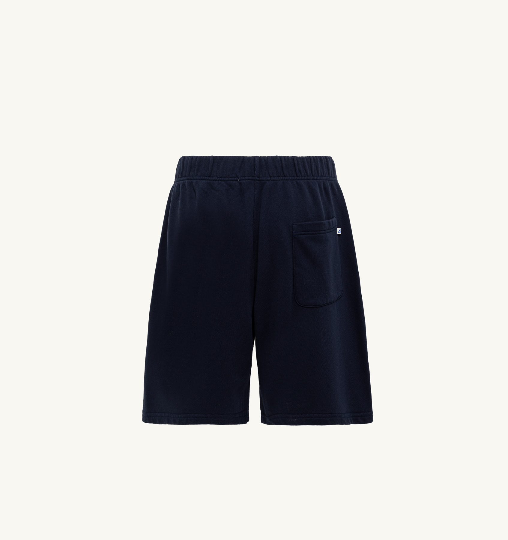 SHORTS IN BLUE COTTON PILE