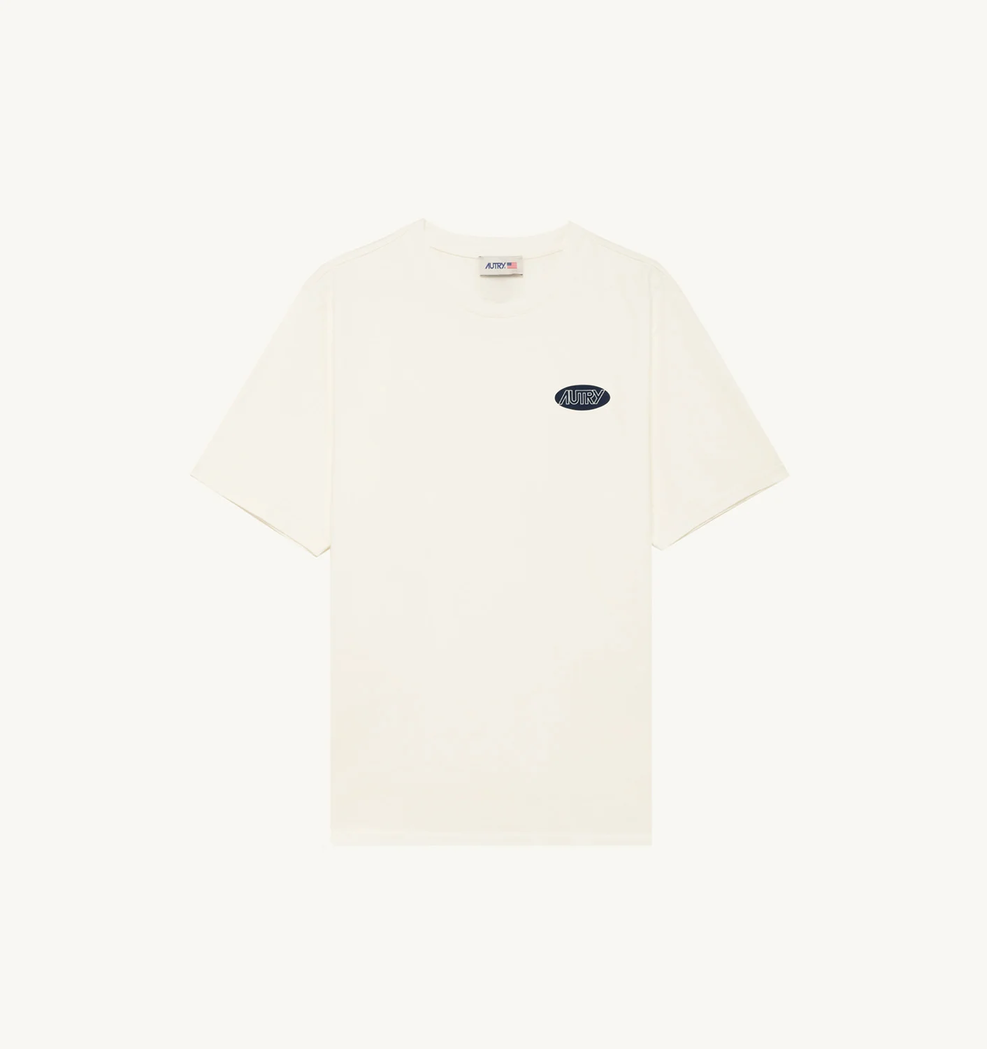 T-SHIRT IN WHITE COTTON WITH PRINTED LOGO