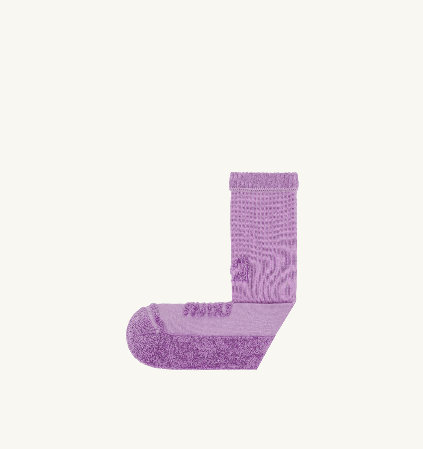 SOCKS IN LILAC COTTON TERRY