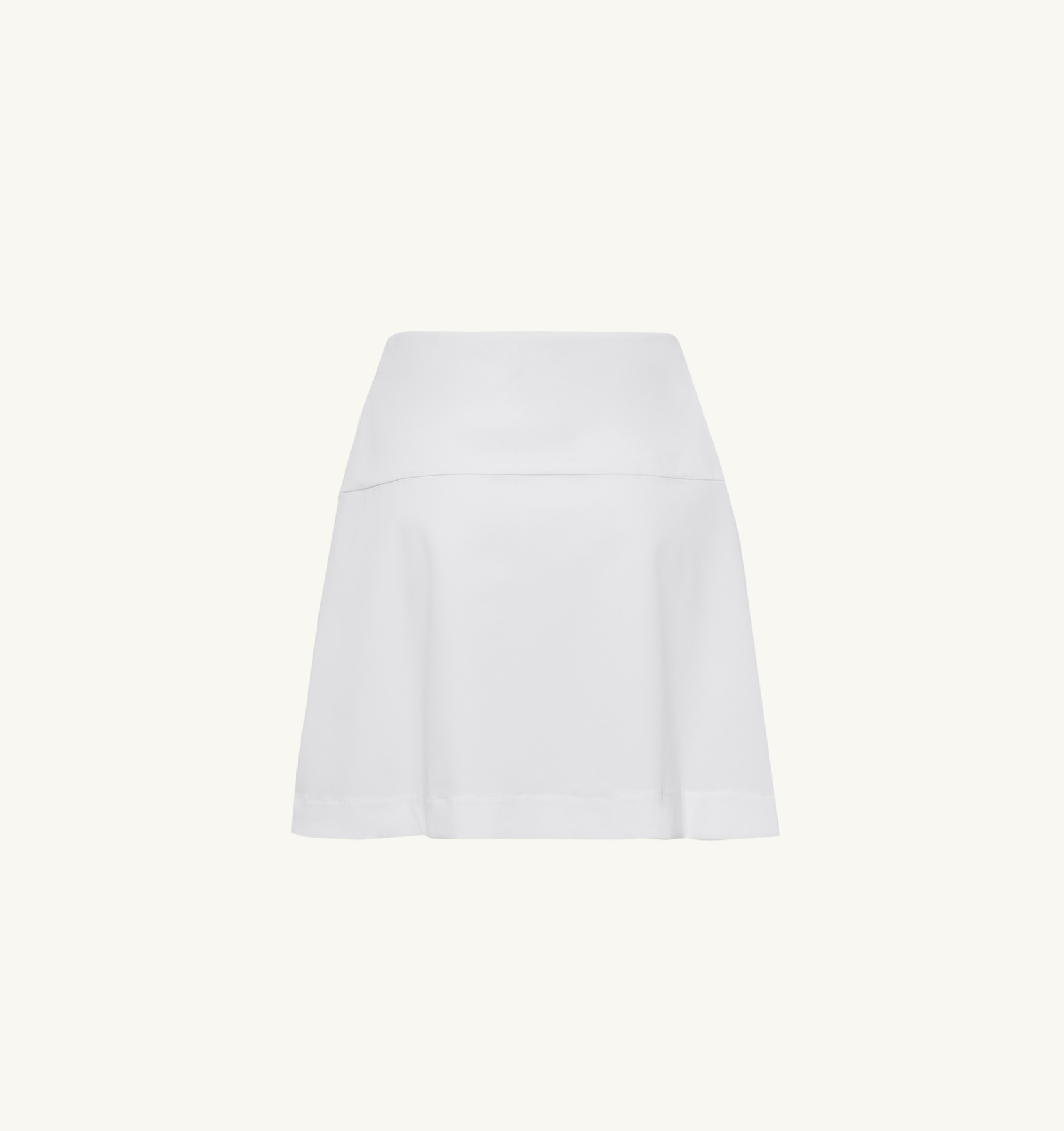 WHITE GOLF SKIRT WITH CONTRAST PIPING