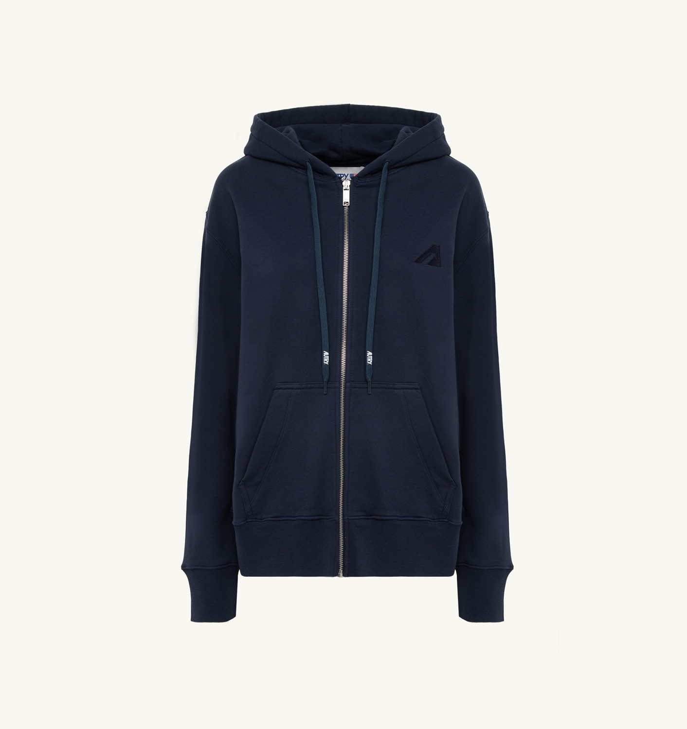 HOODED SWEATSHIRT IN BLUE COTTON JERSEY