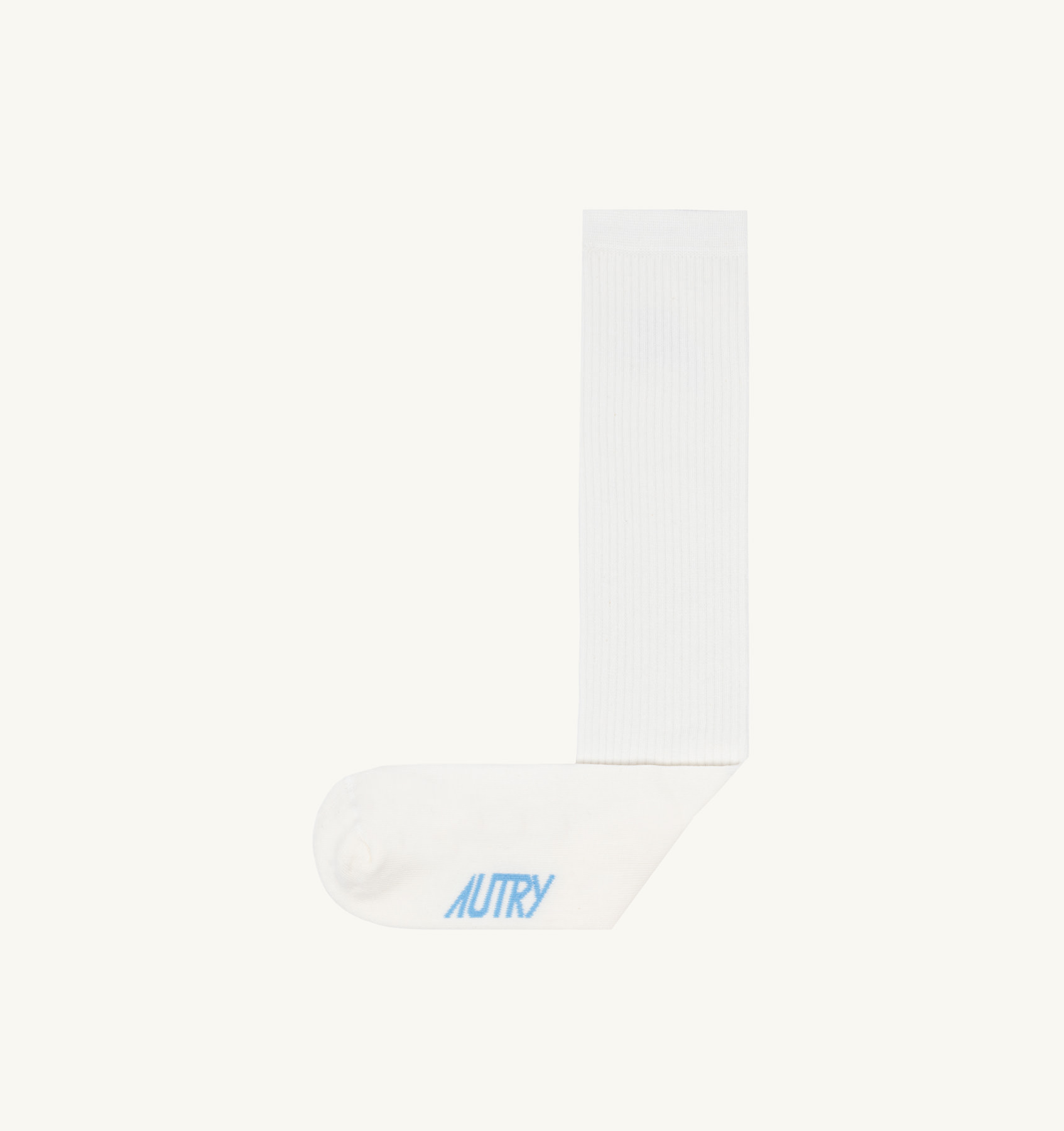 LOGO SOCKS IN COTTON TERRY COLOR WHITE AZURE