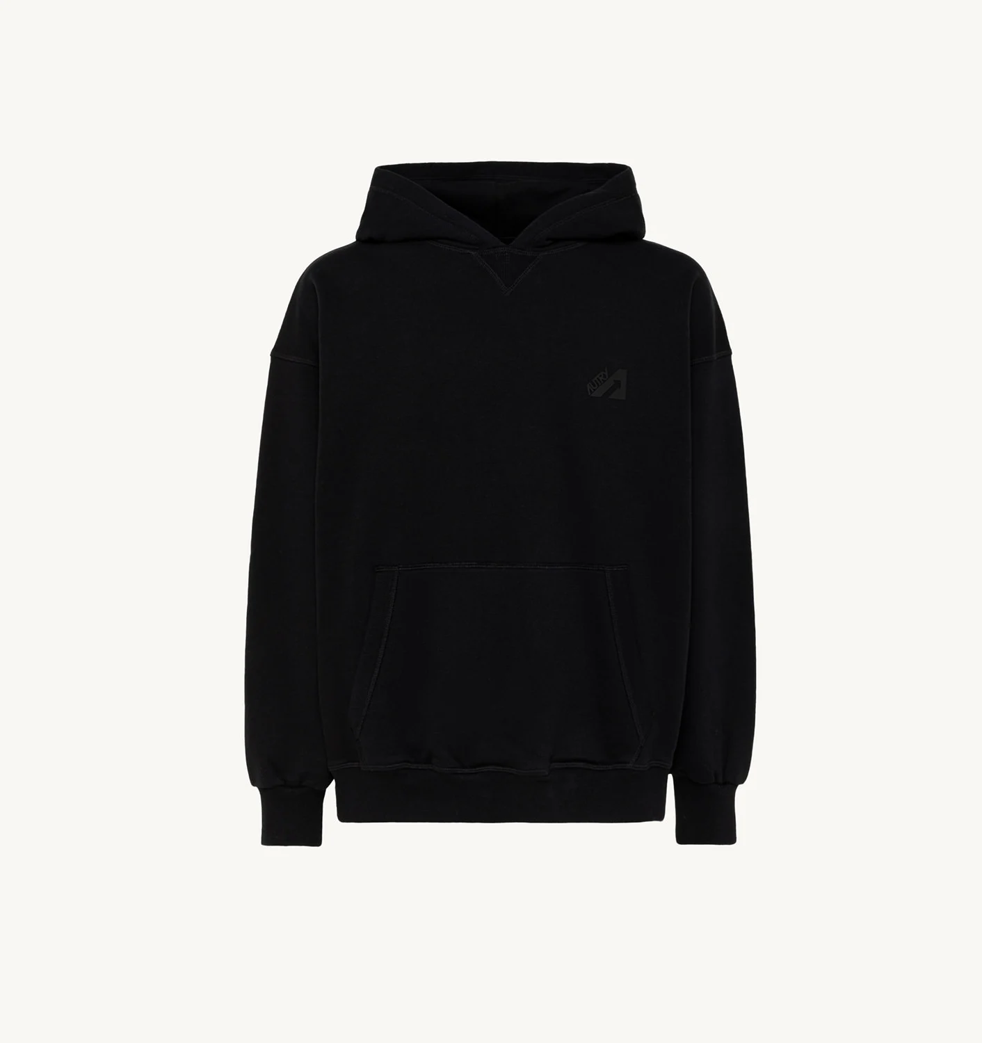 HOODED SWEATSHIRT IN BLACK COTTON