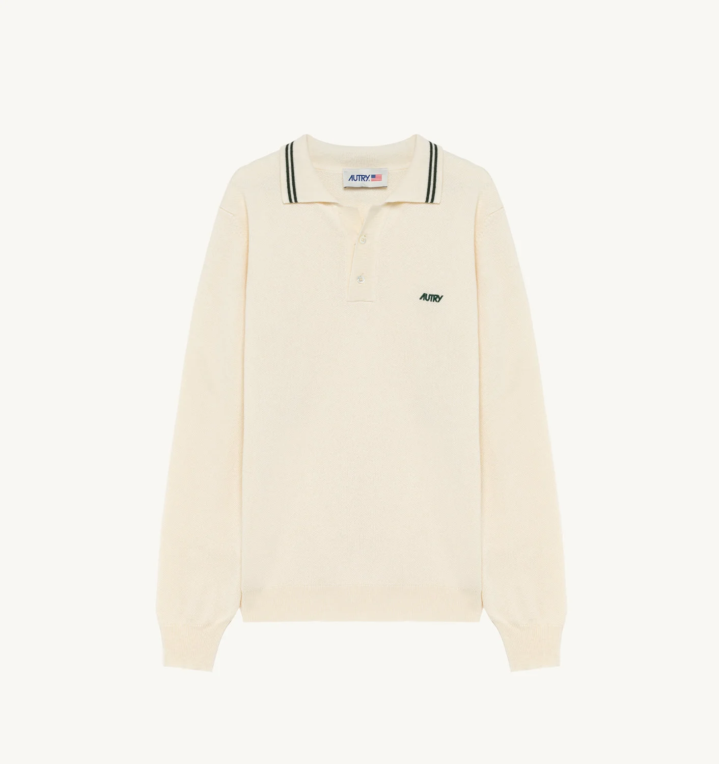 POLO IN WHITE KNIT