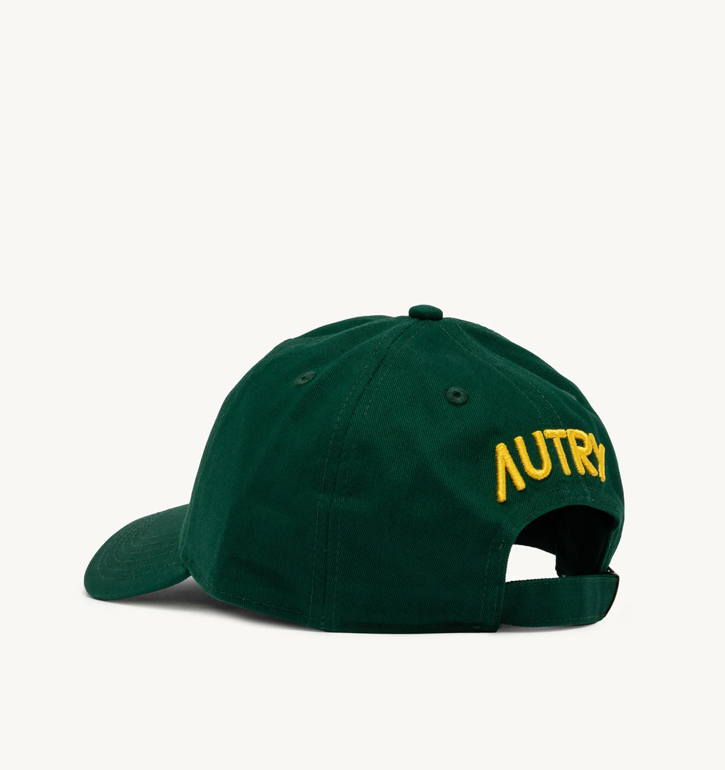 BASEBALL CAP IN EMBROIDERED GREEN COTTON