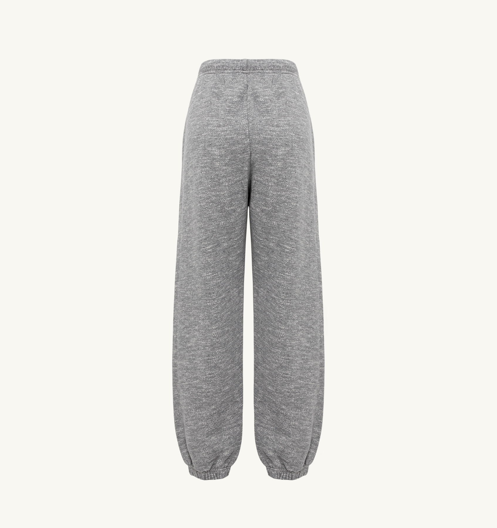 ACTION PANTS IN MELANGE GRAY COTTON
