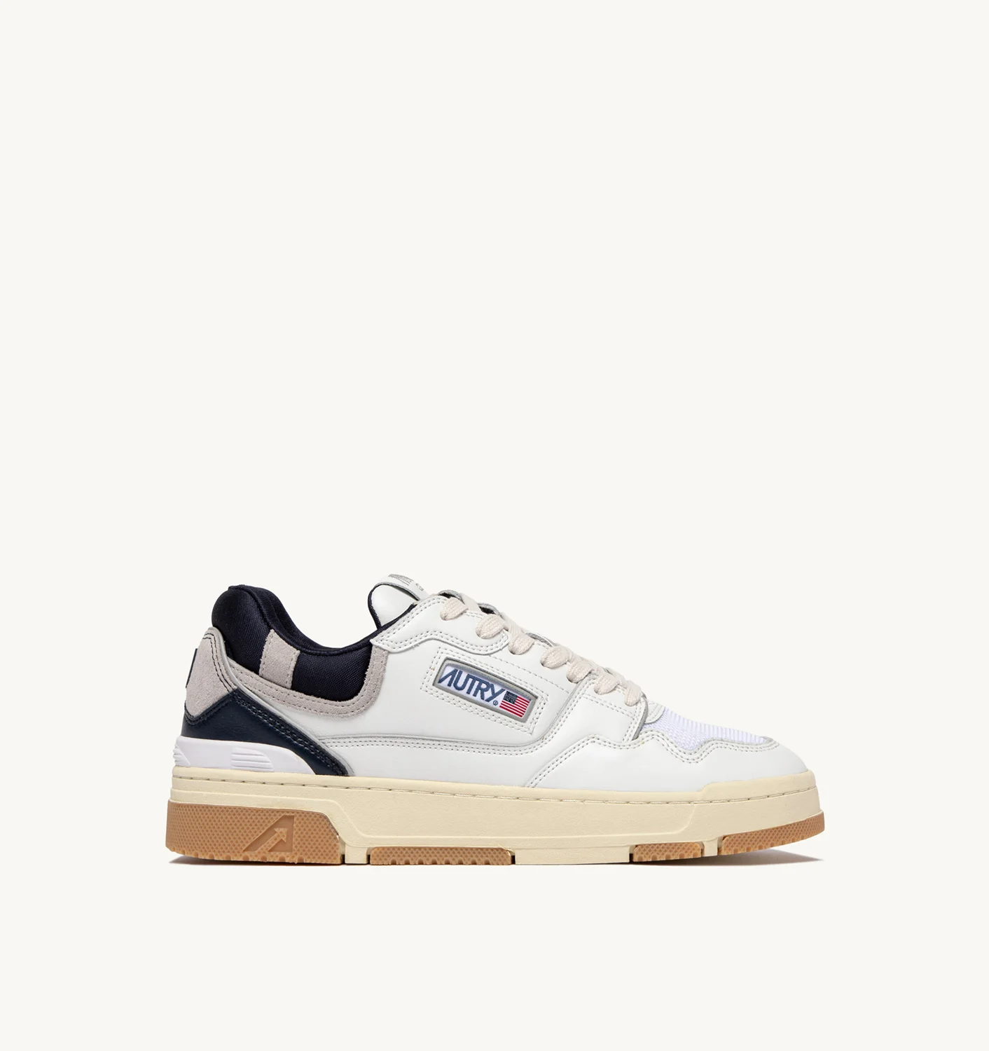 CLC SNEAKERS IN LEATHER COLOR WHITE AND BLUE