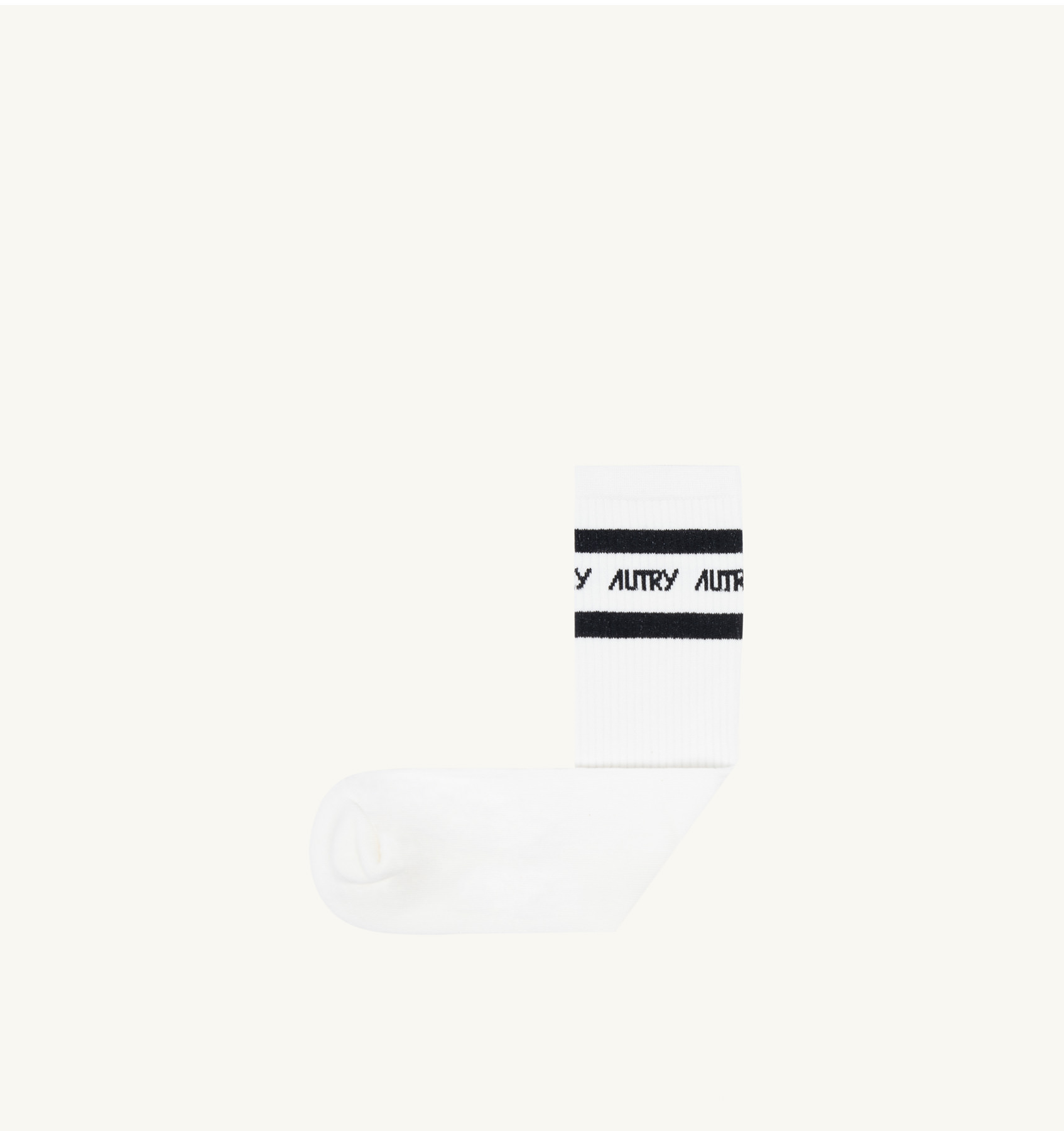LOGO SOCKS IN COTTON TERRY COLOR WHITE BLACK