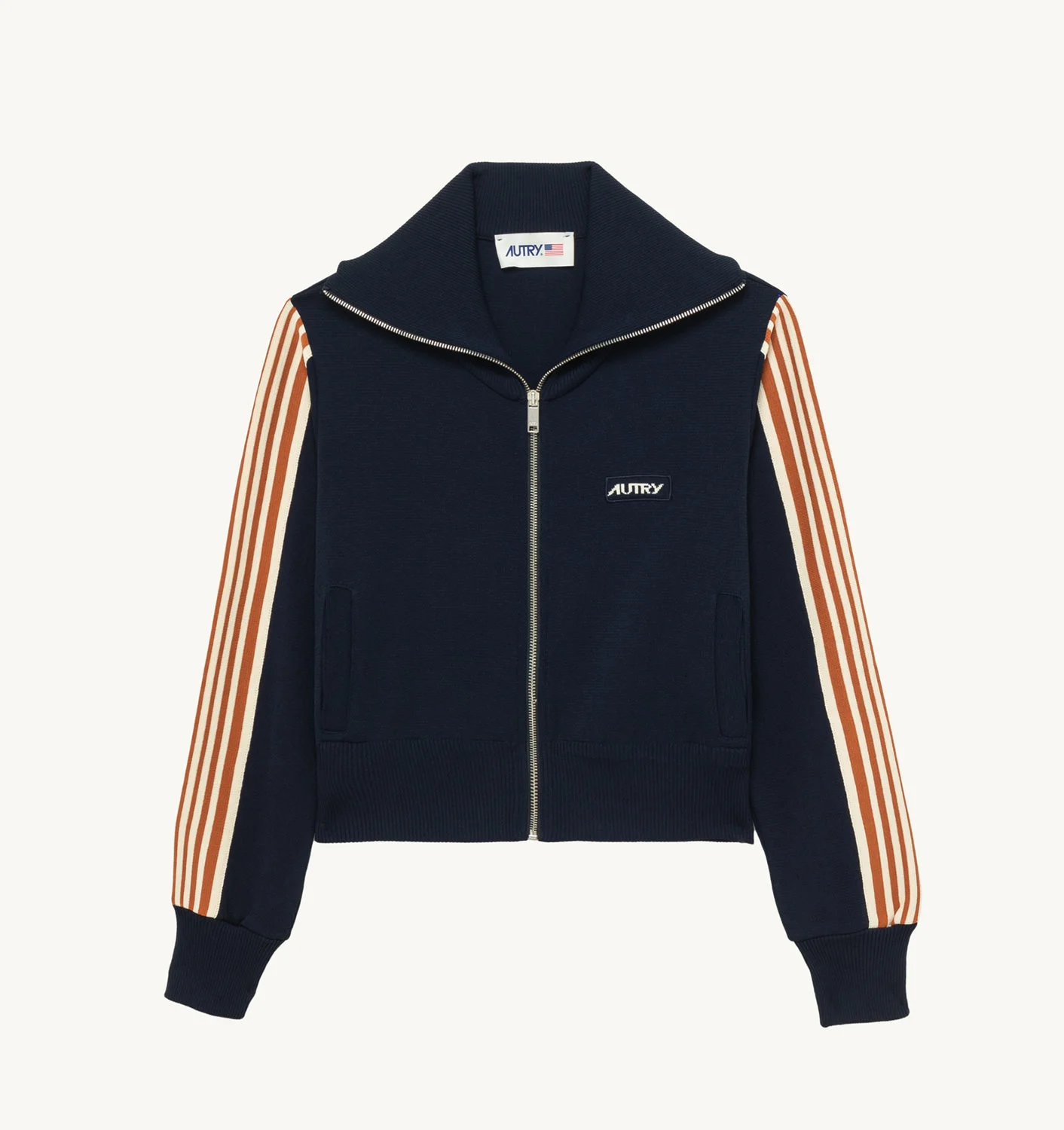 JACKET IN BLUE VISCOSE