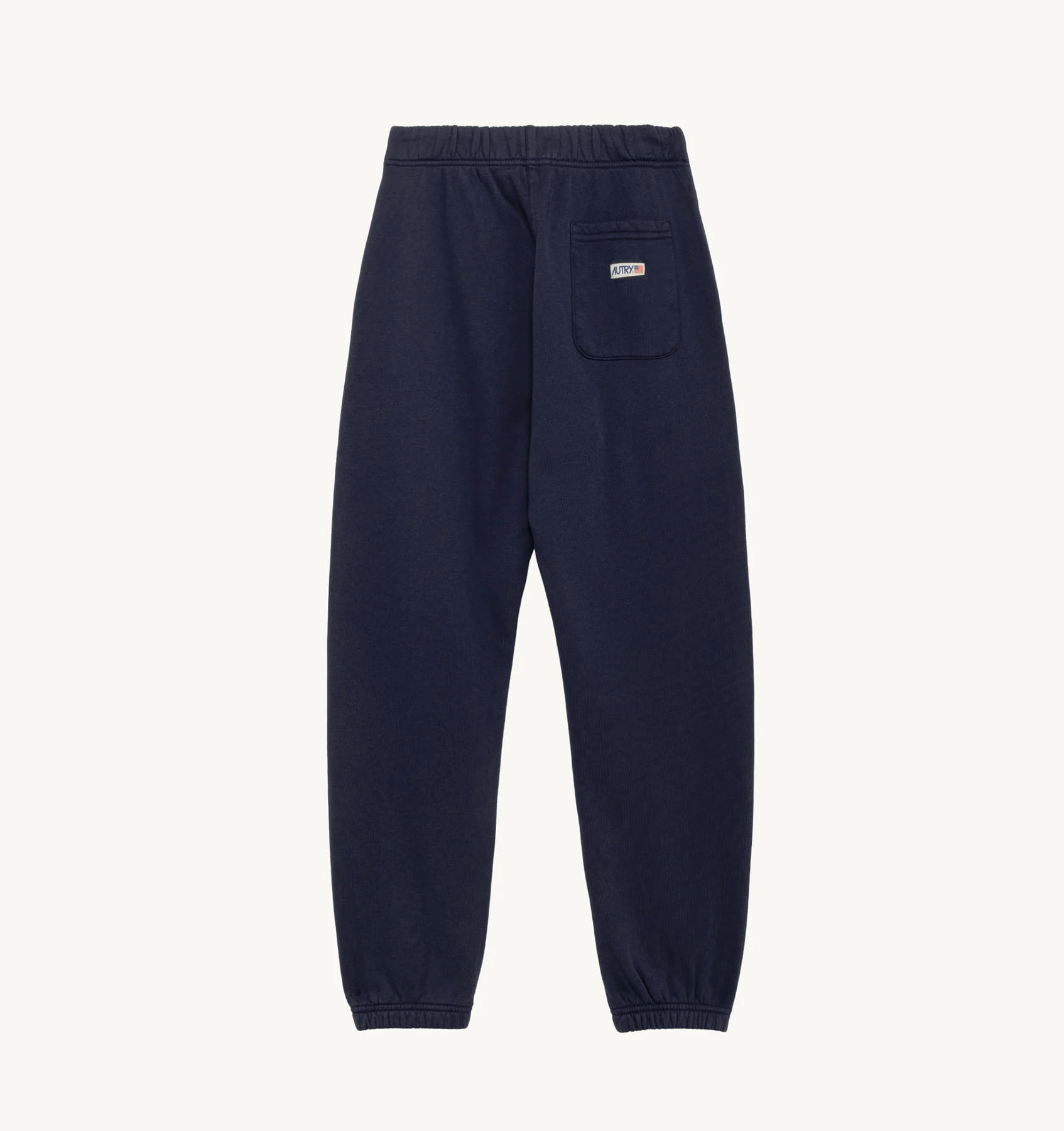 SWEATPANTS IN BLUE JERSEY WITH LABEL