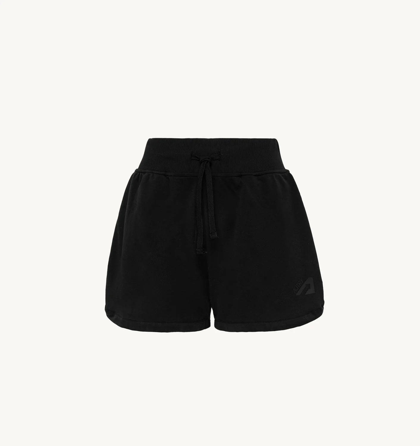 BLACK TENNIS SHORTS WITH CONTRAST PIPING