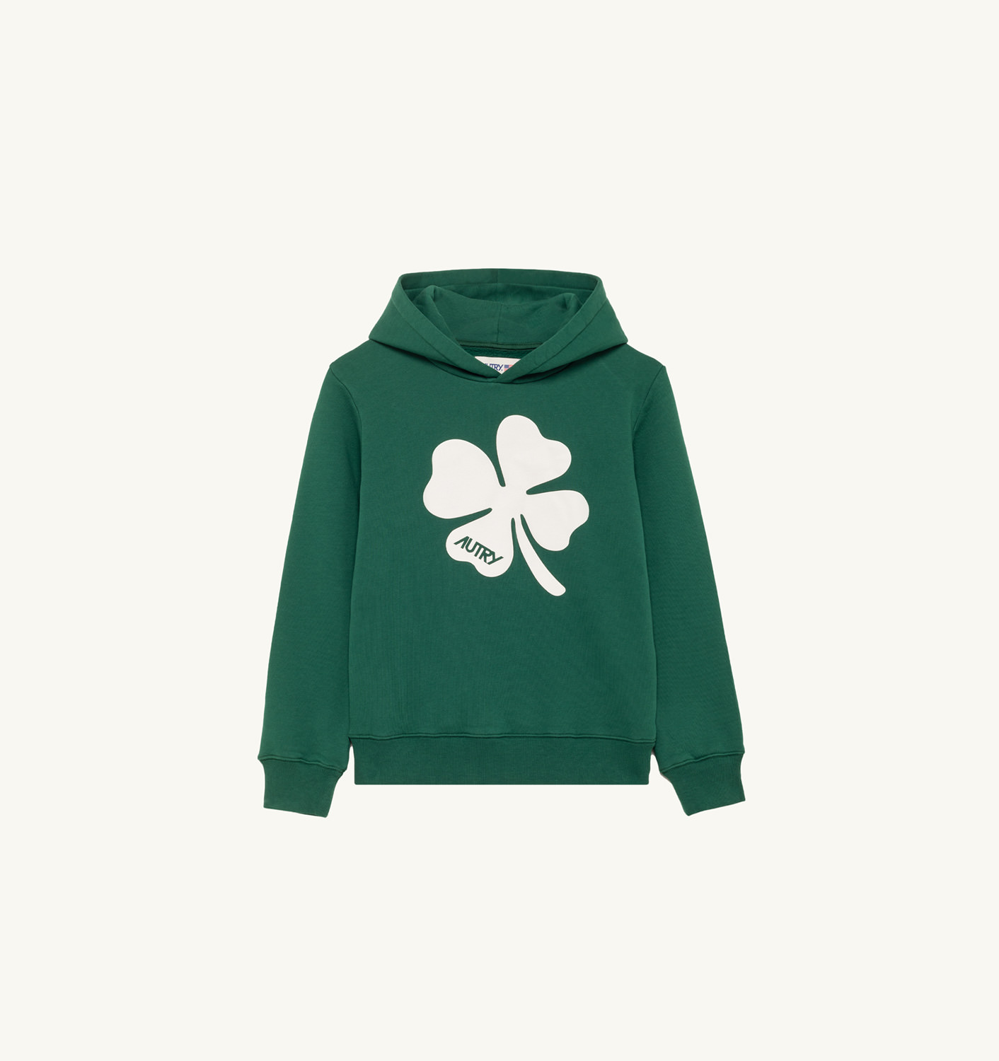 KIDS HOODIE IN GREEN JERSEY