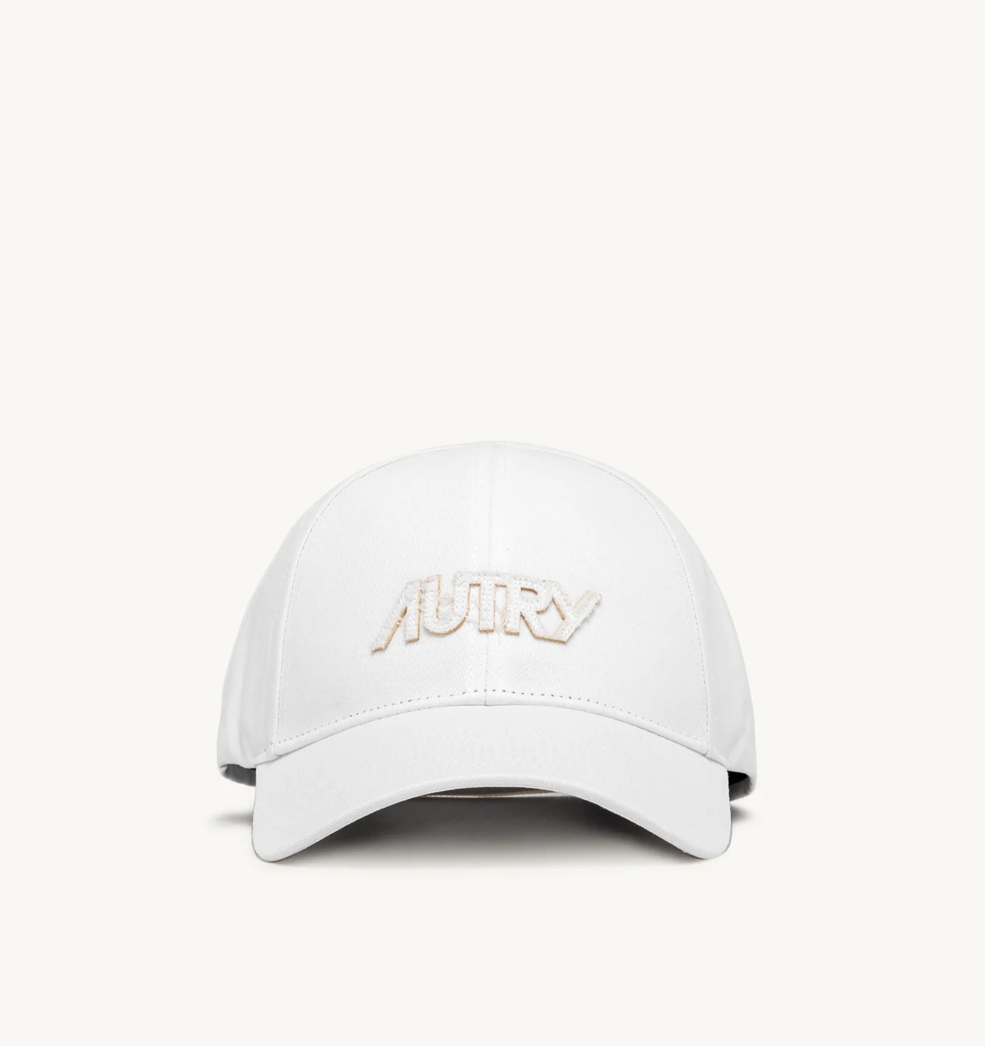 BASEBALL CAP IN WHITE COTTON GABARDINE