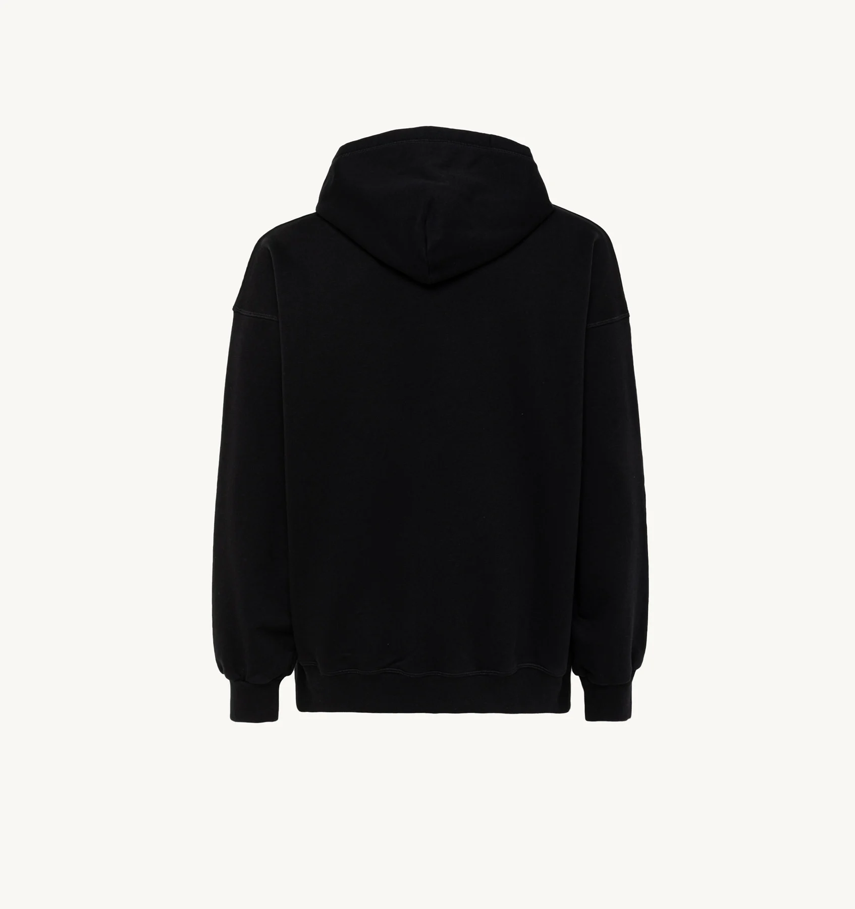 HOODED SWEATSHIRT IN BLACK COTTON
