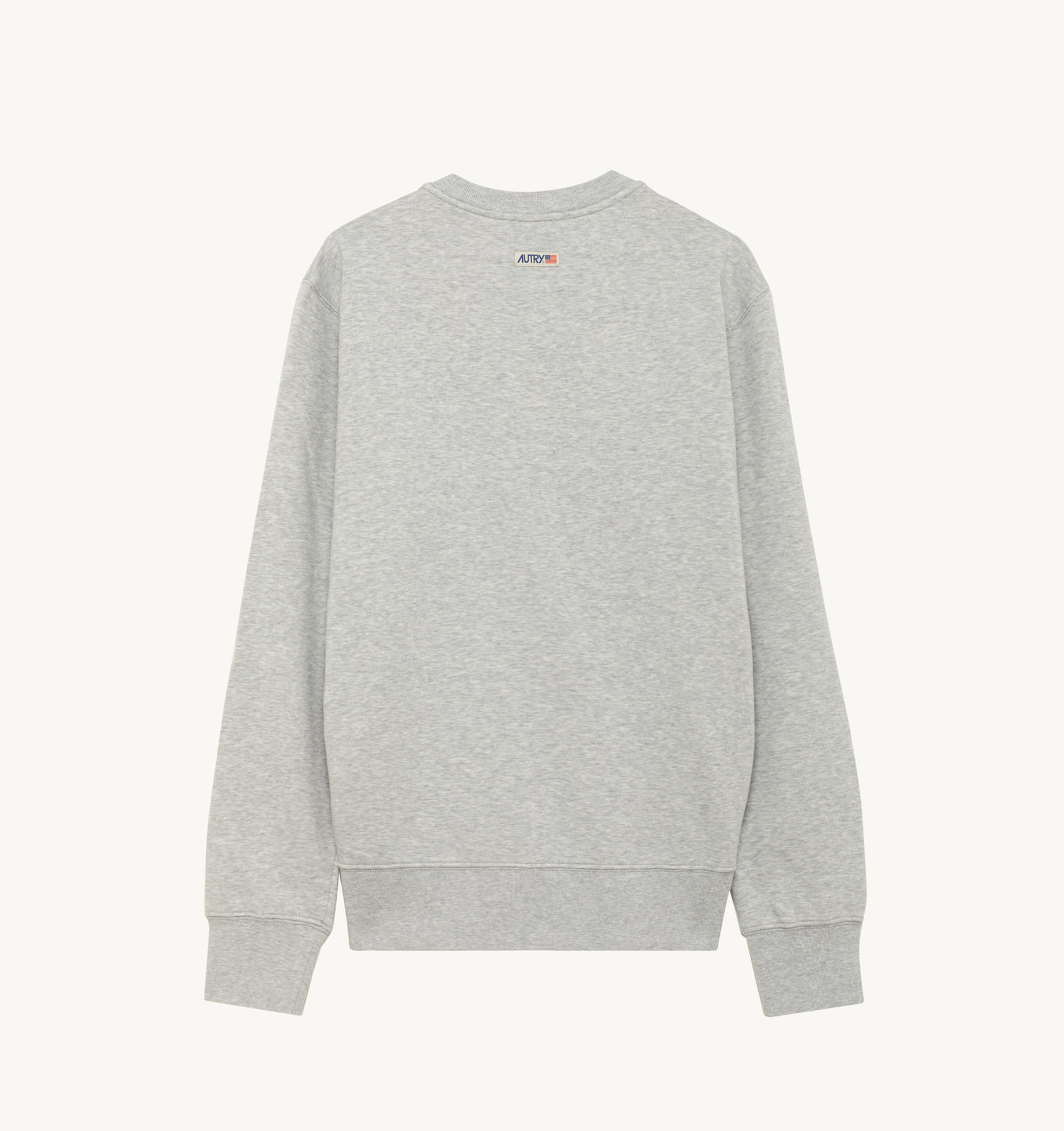 SWEATSHIRT IN GRAY JERSEY WITH LABEL