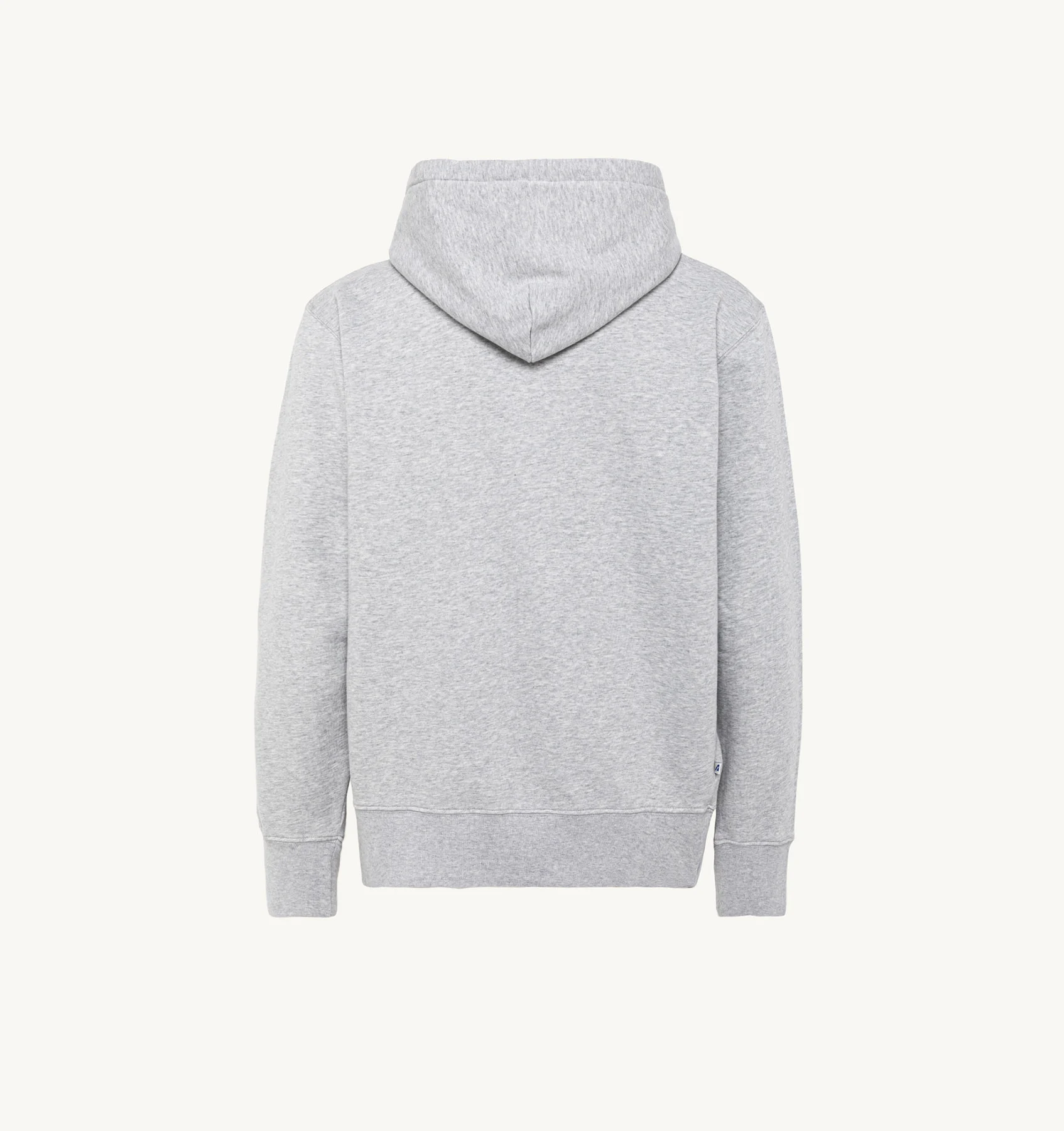 HOODED SWEATSHIRT IN MELANGE GRAY COTTON